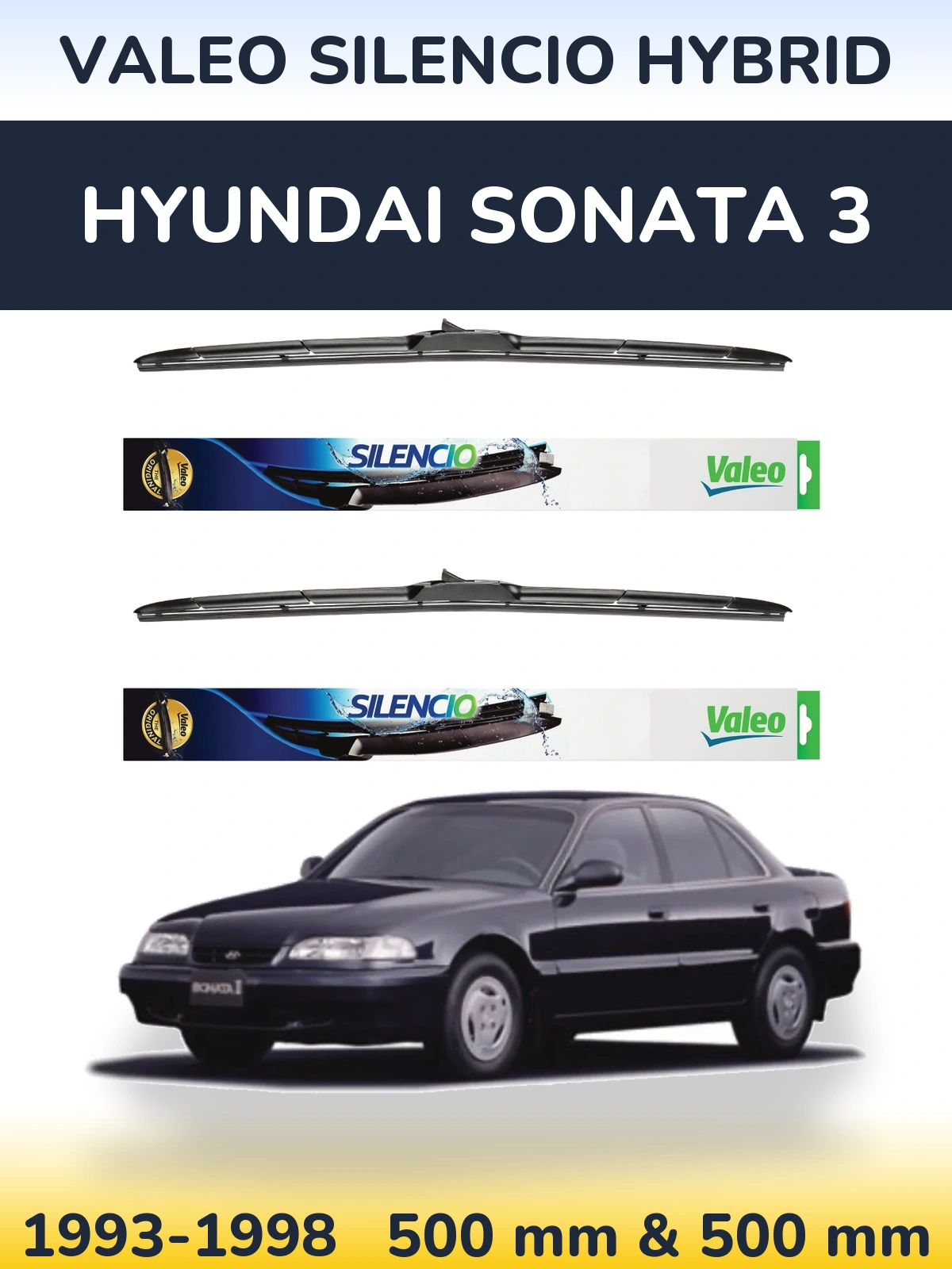 Ștergătoare Valeo Silencio Hybrid pentru Hyundai Sonata 3