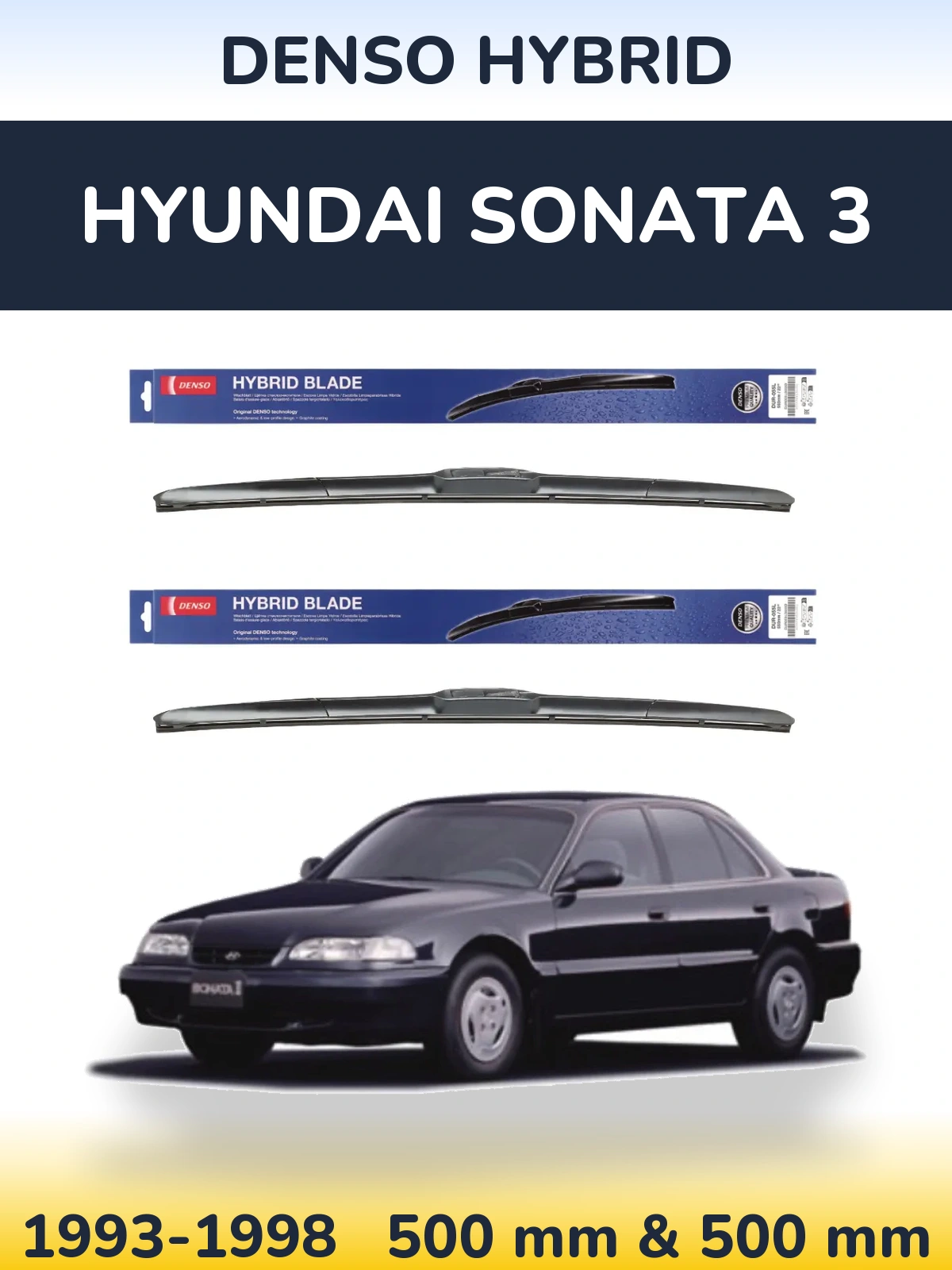 Ștergătoare Denso Hybrid pentru Hyundai Sonata 3