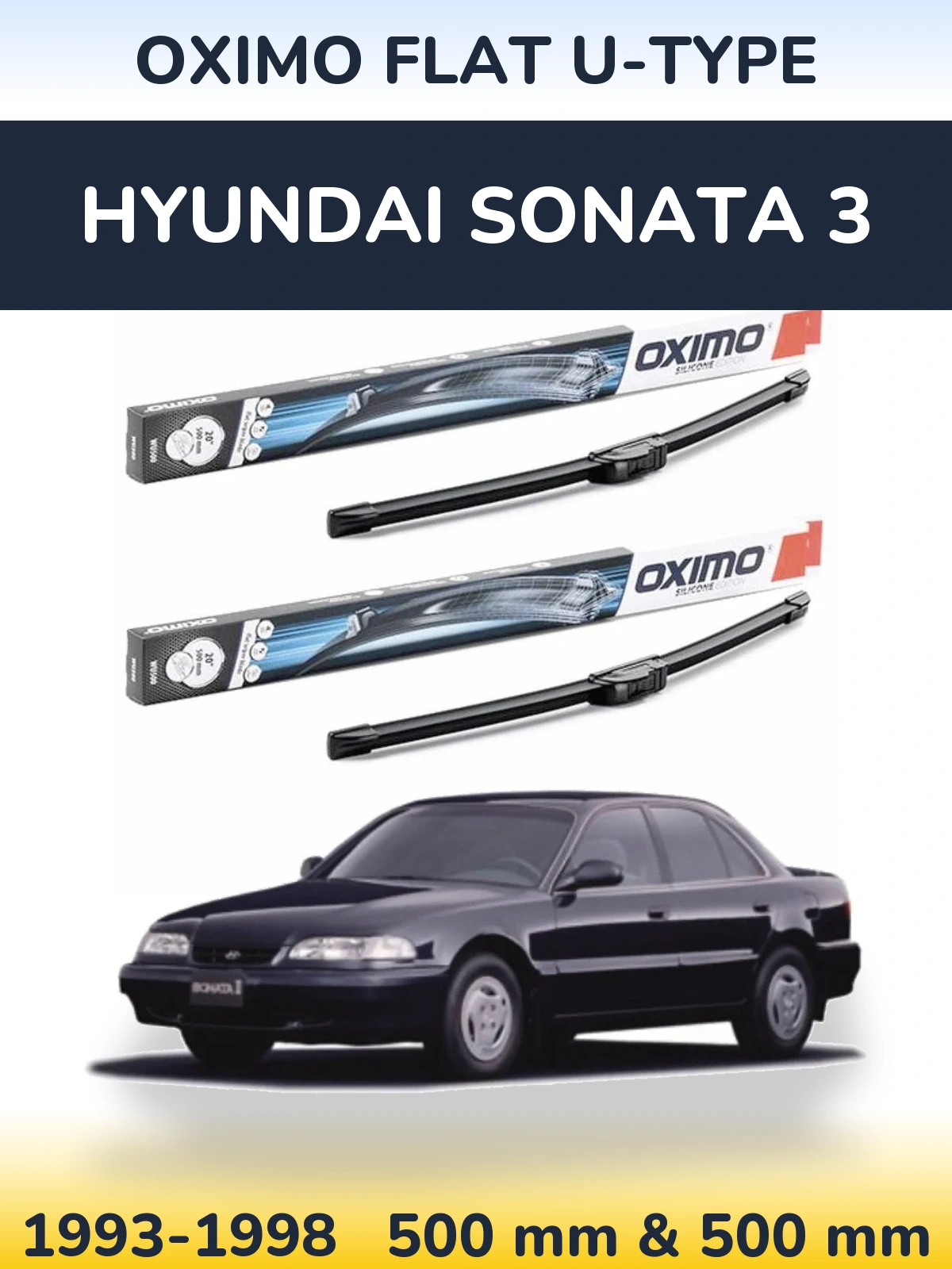 Ștergătoare Oximo Flat U-type pentru Hyundai Sonata 3