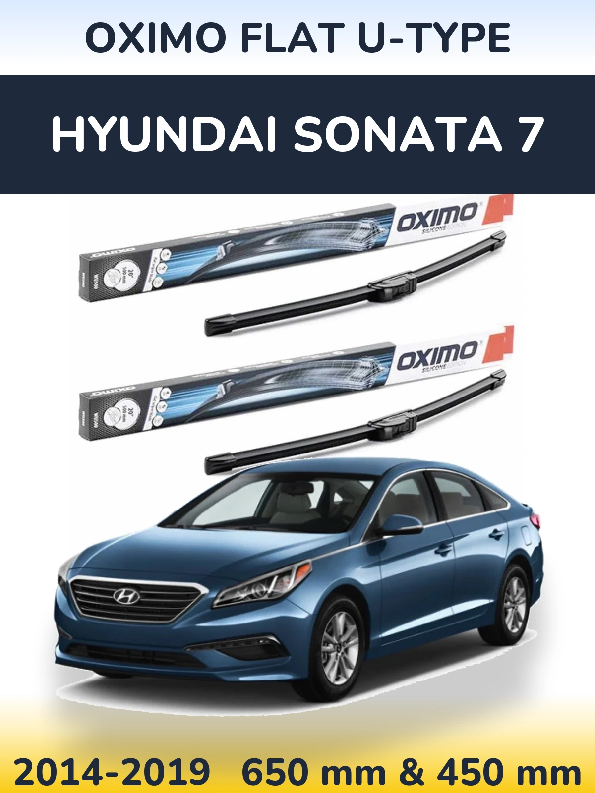 Ștergătoare Oximo Flat U-type pentru Hyundai Sonata 7