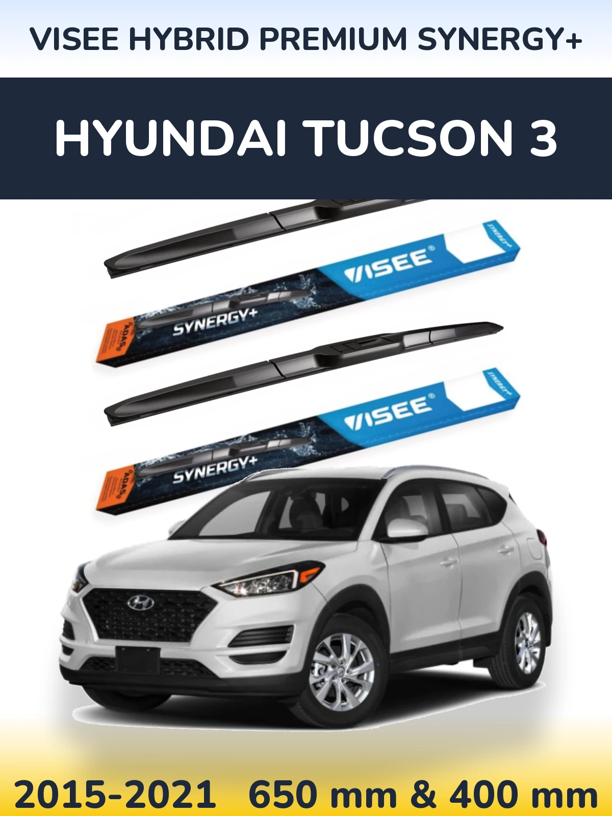 Ștergătoare VISEE HYBRID PREMIUM SYNERGY+ pentru Hyundai Tucson 3