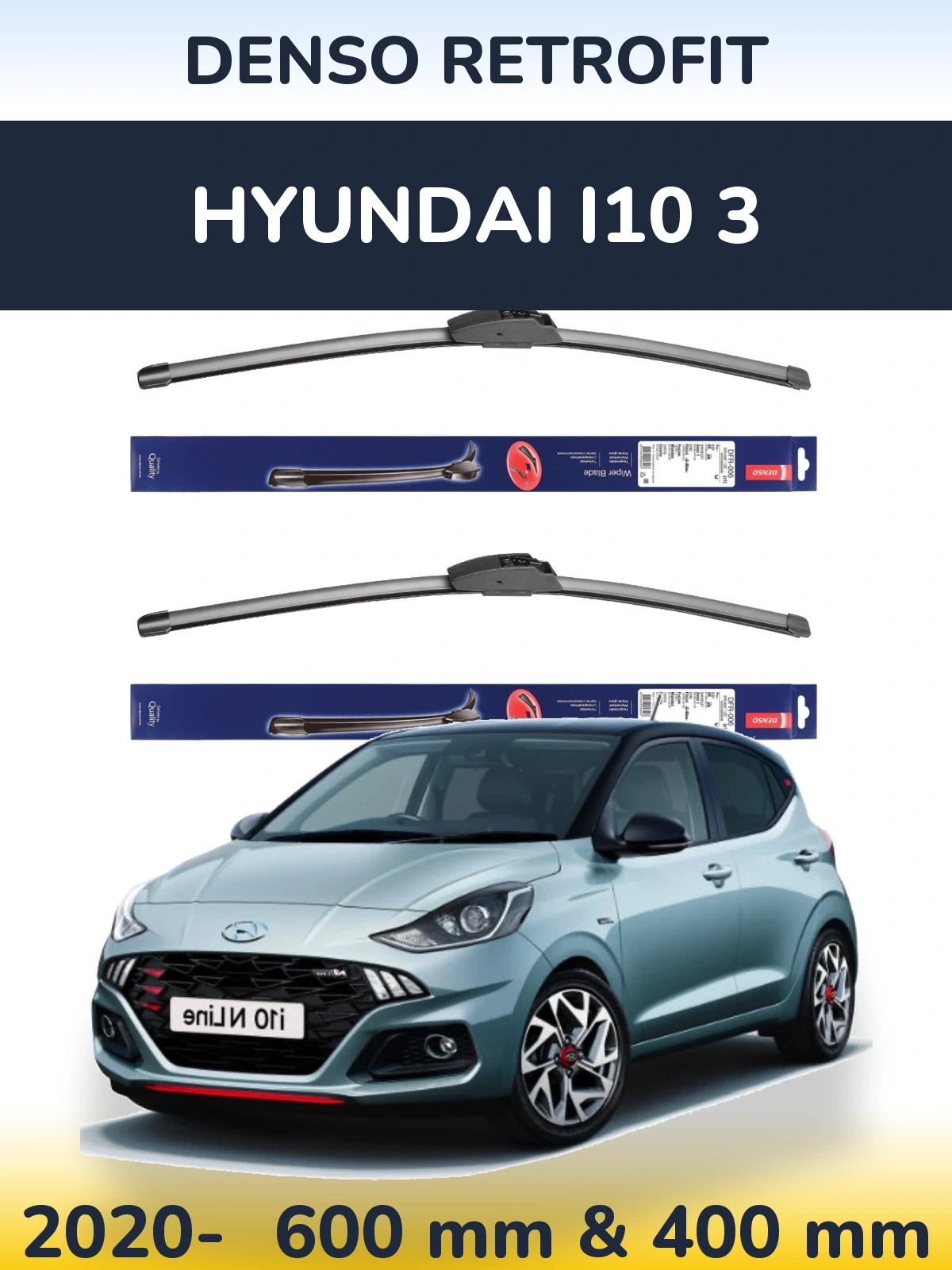 Ștergătoare Denso Retrofit pentru Hyundai i10 3
