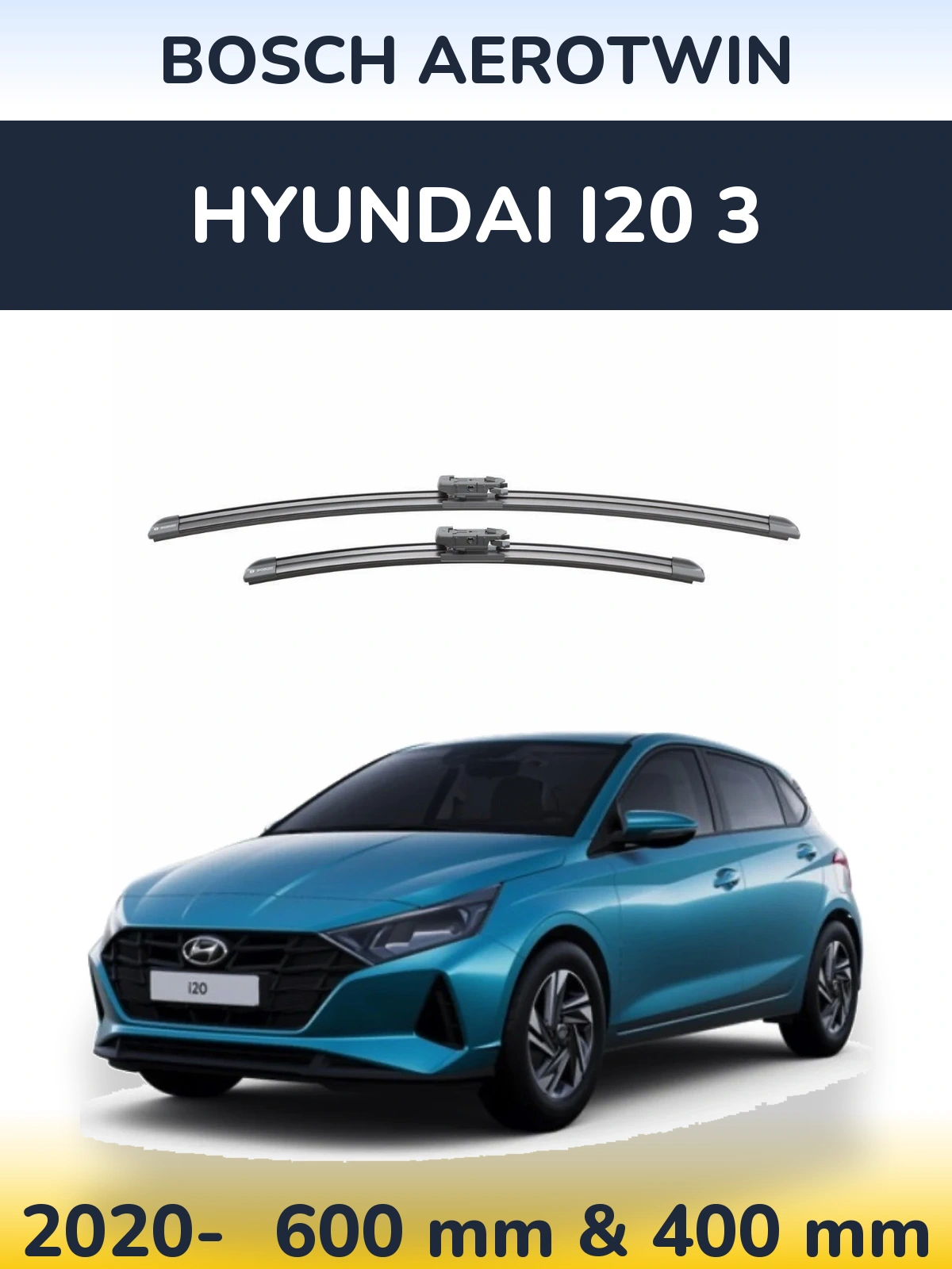 Ștergătoare BOSCH AeroTwin pentru Hyundai i20 3