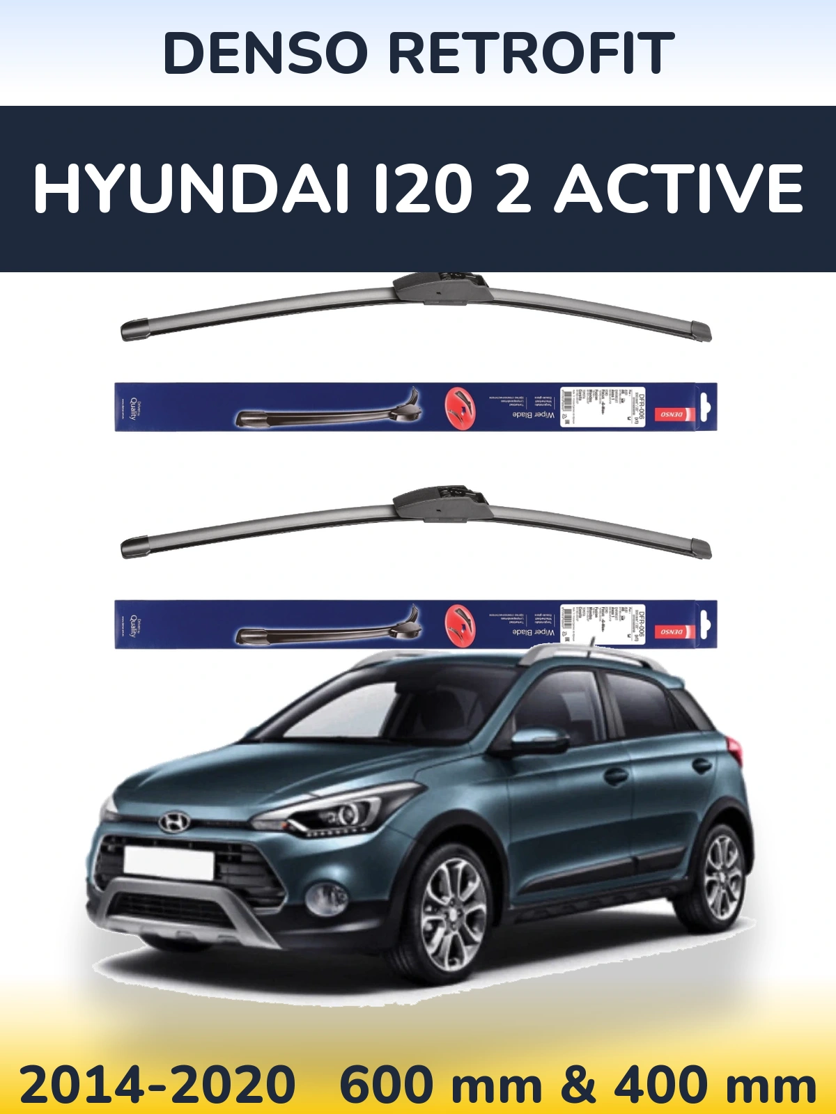 Ștergătoare Denso Retrofit pentru Hyundai i20 2 Active