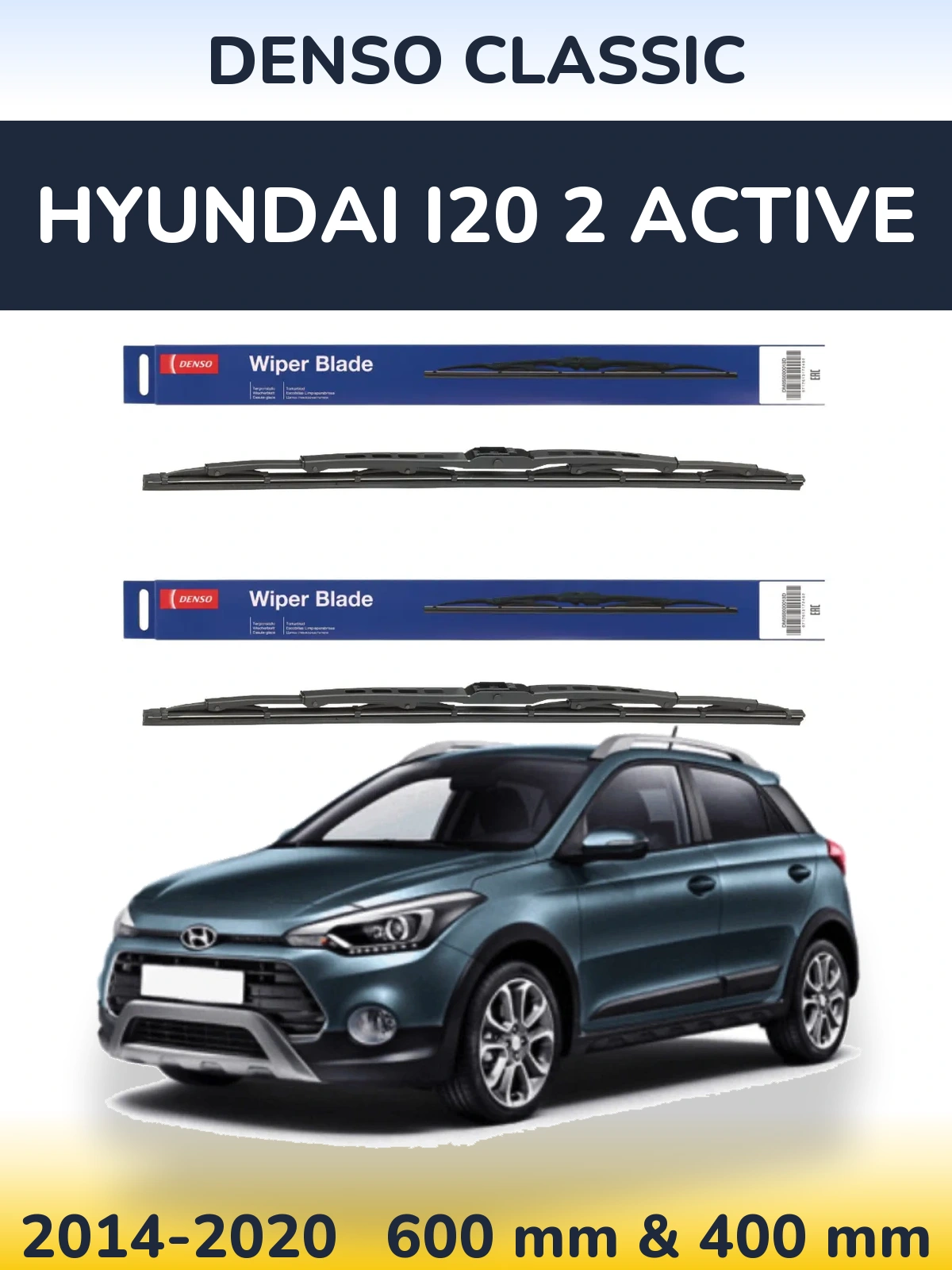 Ștergătoare Denso Classic pentru Hyundai i20 2 Active