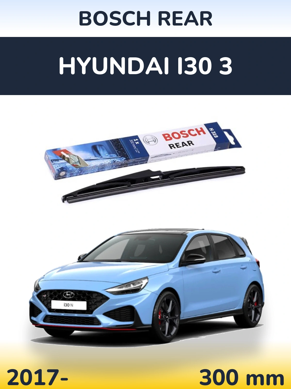 Ștergătoare BOSCH Rear pentru Hyundai i30 3