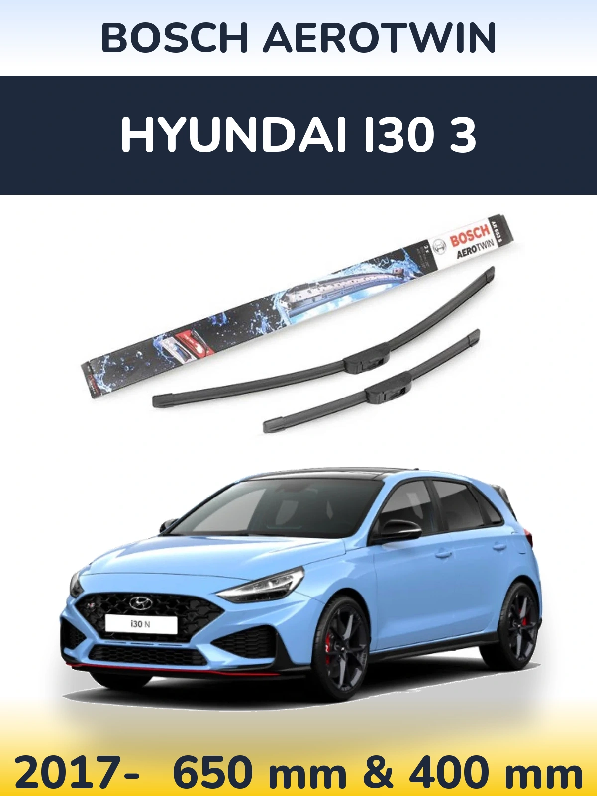 Ștergătoare BOSCH AeroTwin pentru Hyundai i30 3