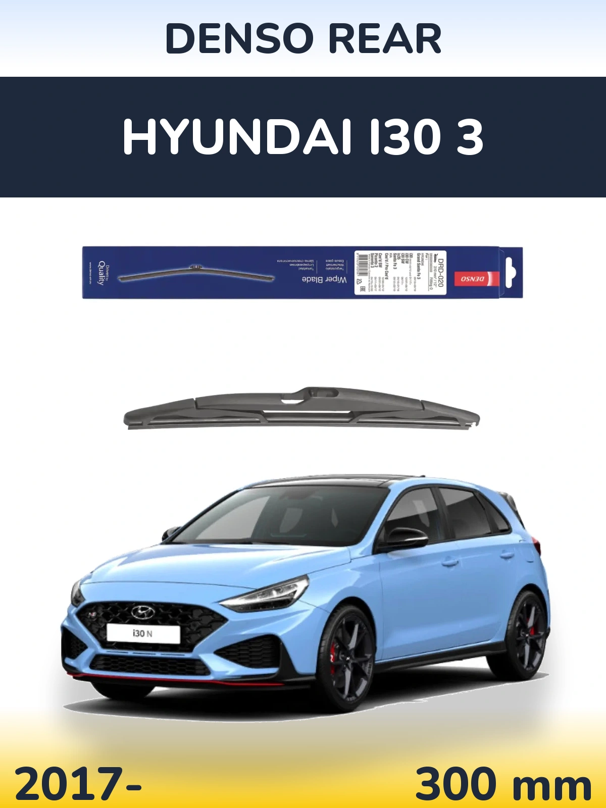 Ștergătoare Denso Rear pentru Hyundai i30 3