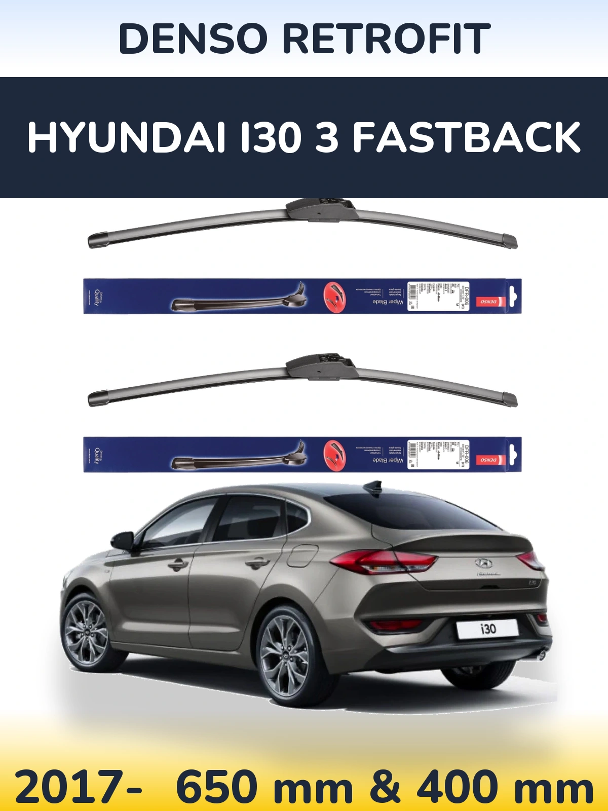 Ștergătoare Denso Retrofit pentru Hyundai i30 3 Fastback