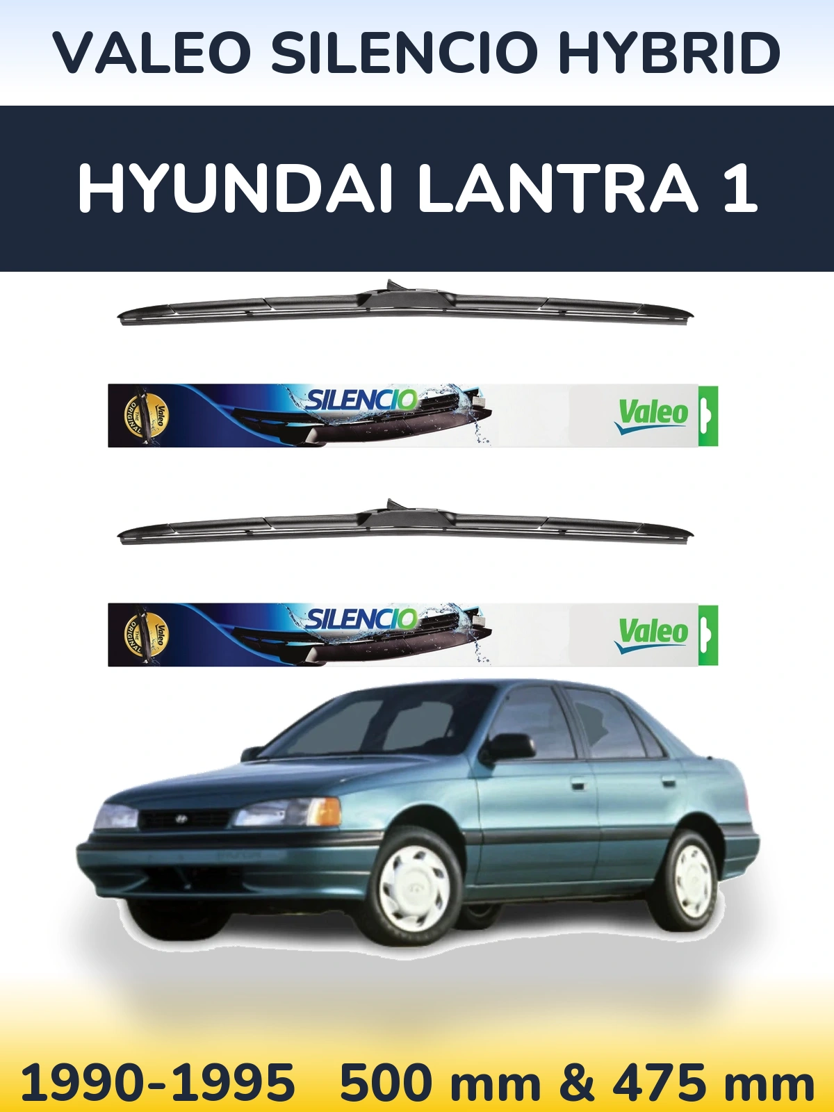 Ștergătoare Valeo Silencio Hybrid pentru Hyundai Lantra 1