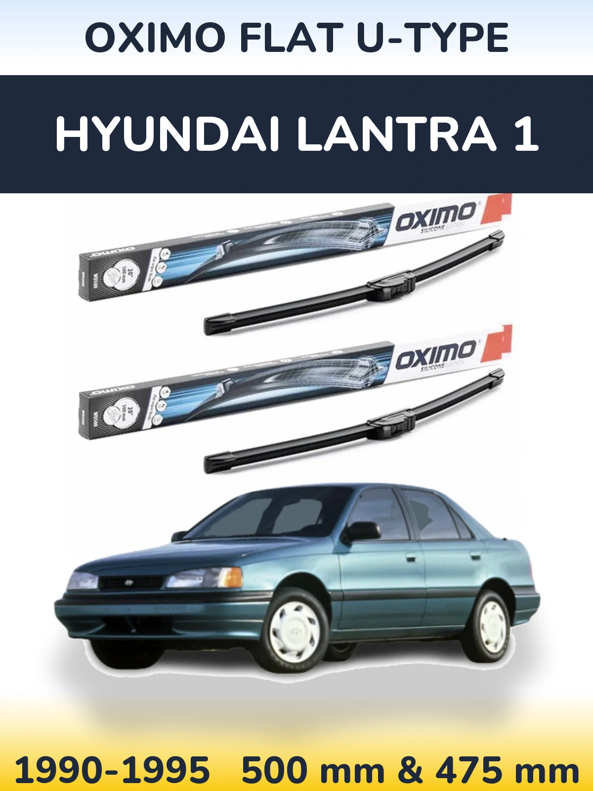Ștergătoare Oximo Flat U-type pentru Hyundai Lantra 1