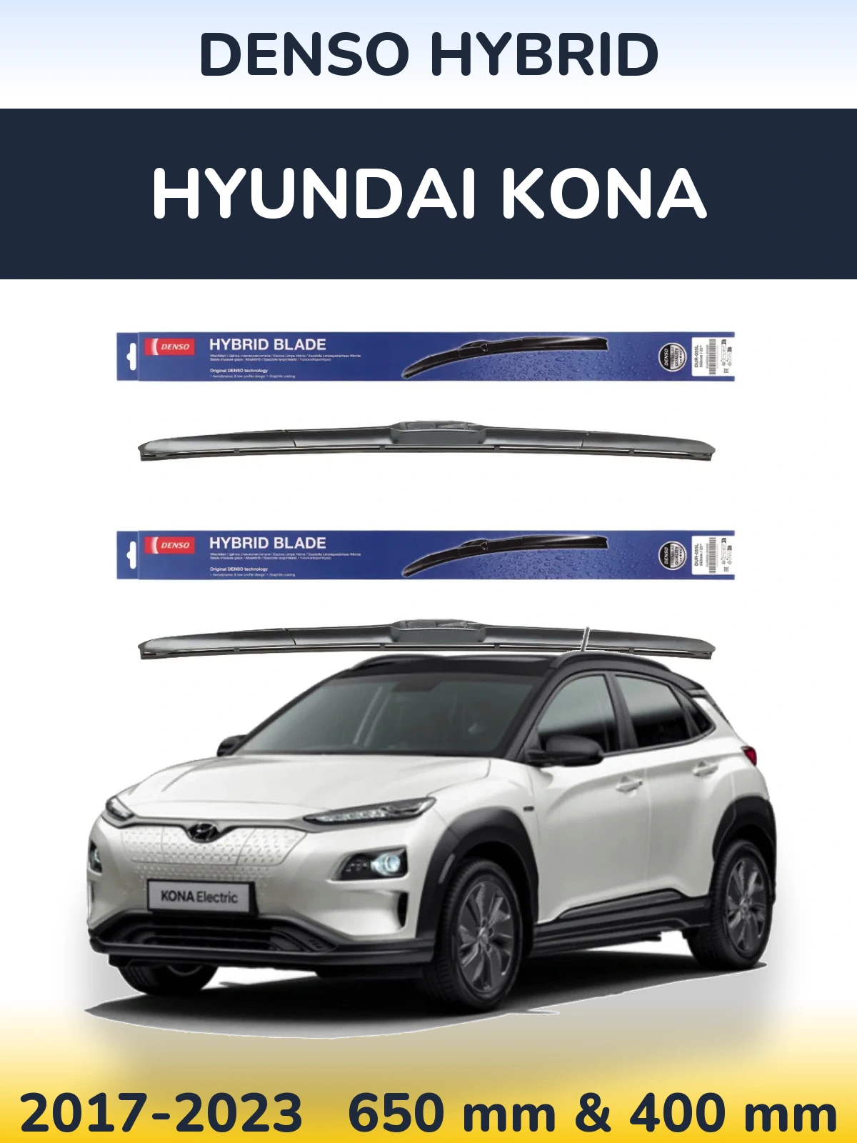 Ștergătoare Denso Hybrid pentru Hyundai Kona