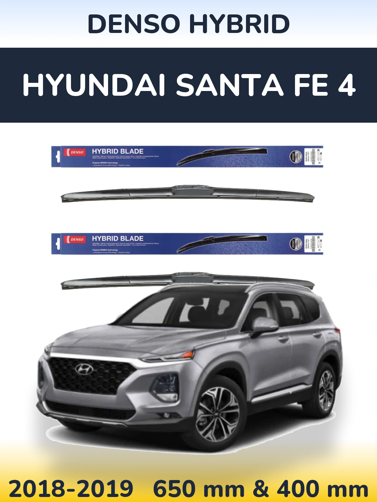 Ștergătoare Denso Hybrid pentru Hyundai Santa Fe 4