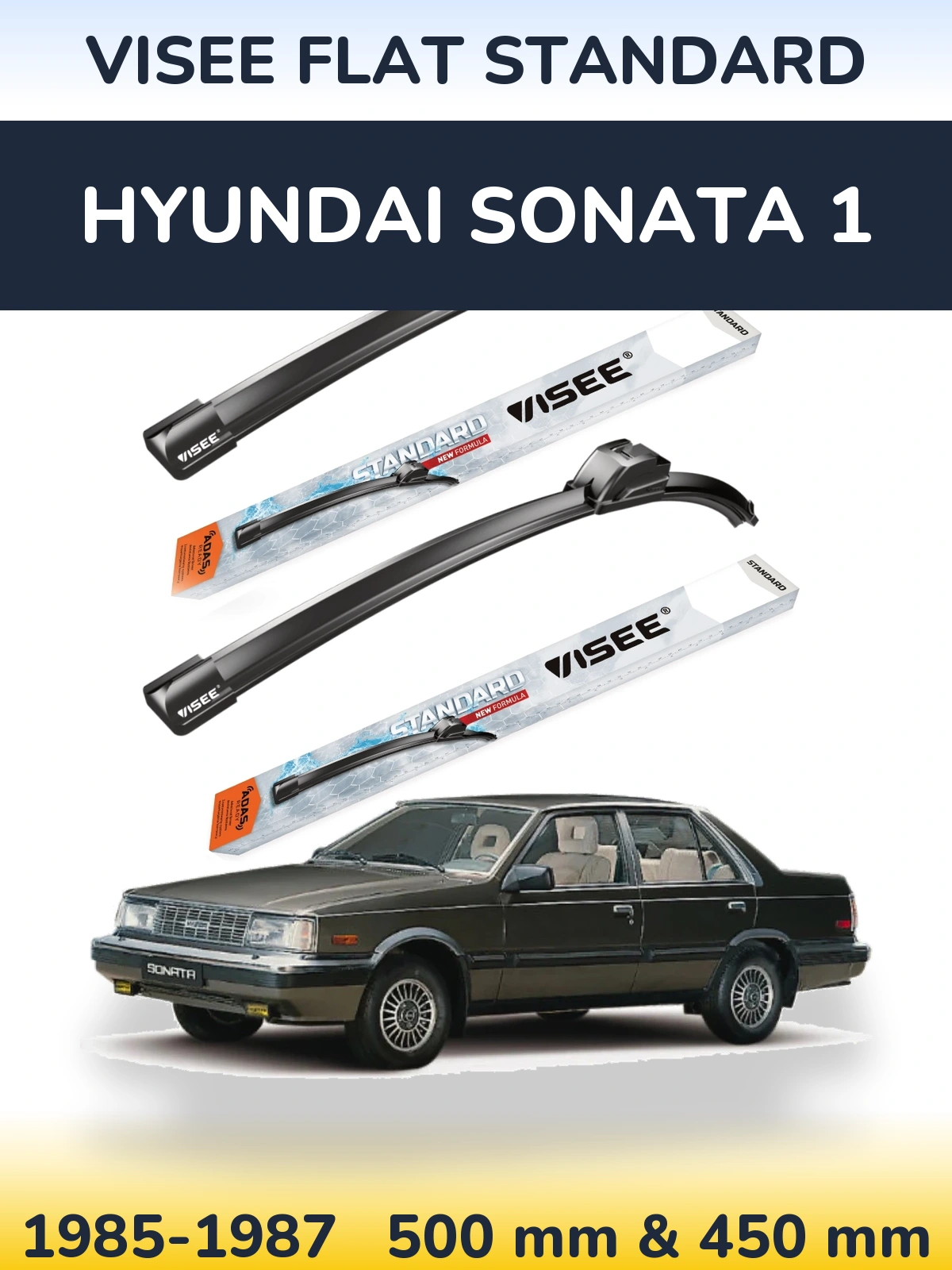 Ștergătoare VISEE FLAT STANDARD pentru Hyundai Sonata 1