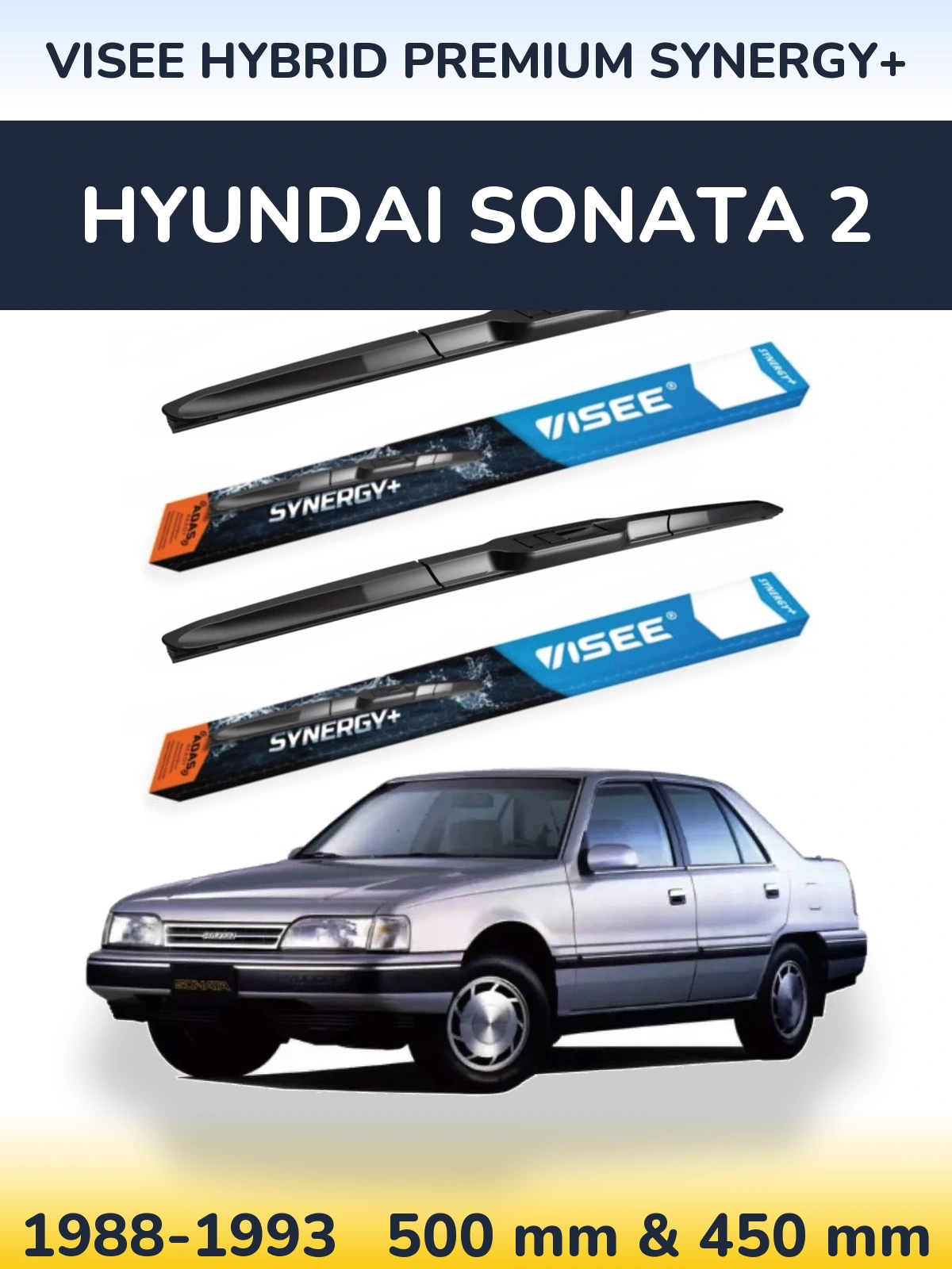 Ștergătoare VISEE HYBRID PREMIUM SYNERGY+ pentru Hyundai Sonata 2