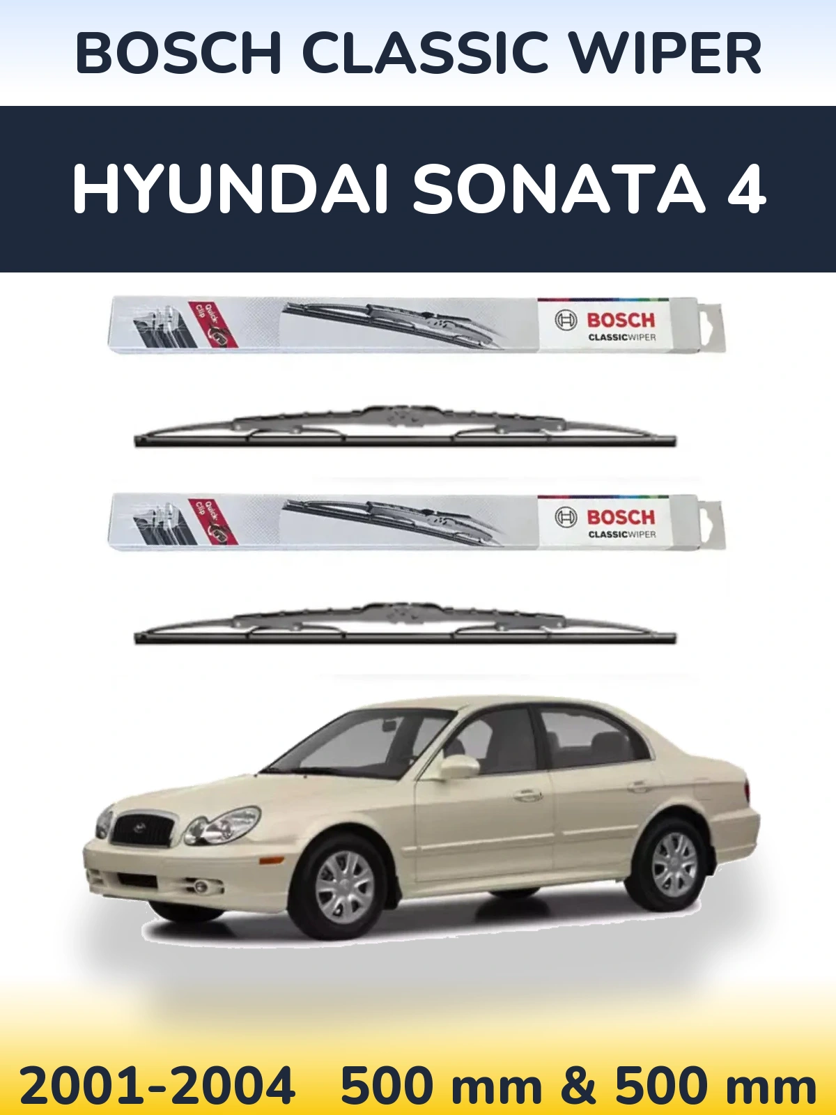 Ștergătoare BOSCH Classic Wiper pentru Hyundai Sonata 4