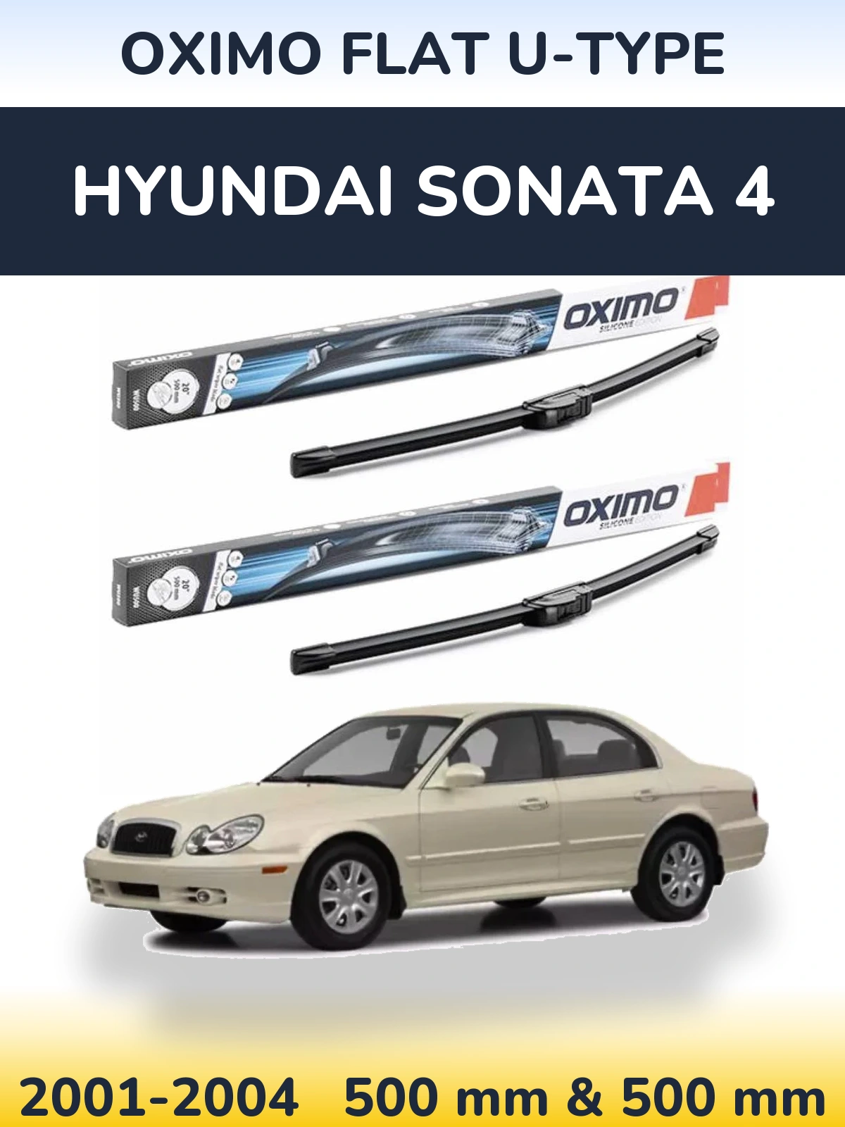 Ștergătoare Oximo Flat U-type pentru Hyundai Sonata 4