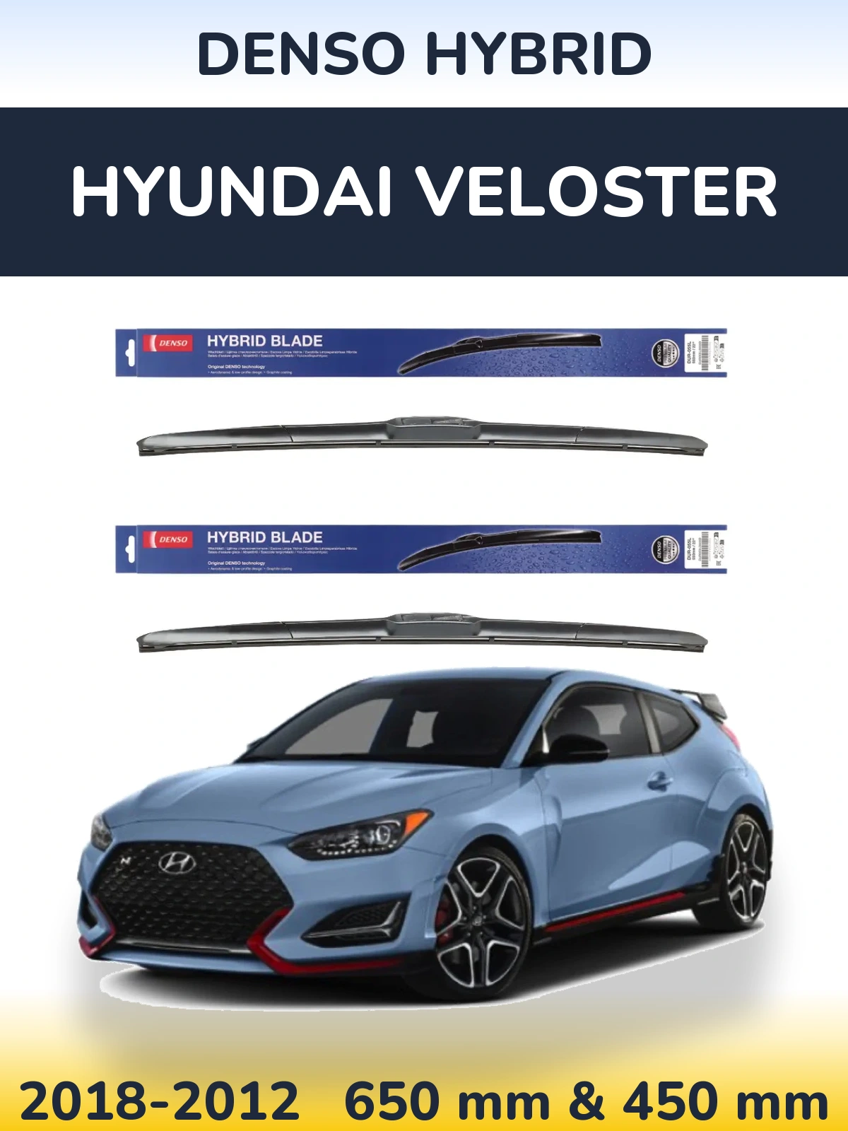 Ștergătoare Denso Hybrid pentru Hyundai Veloster