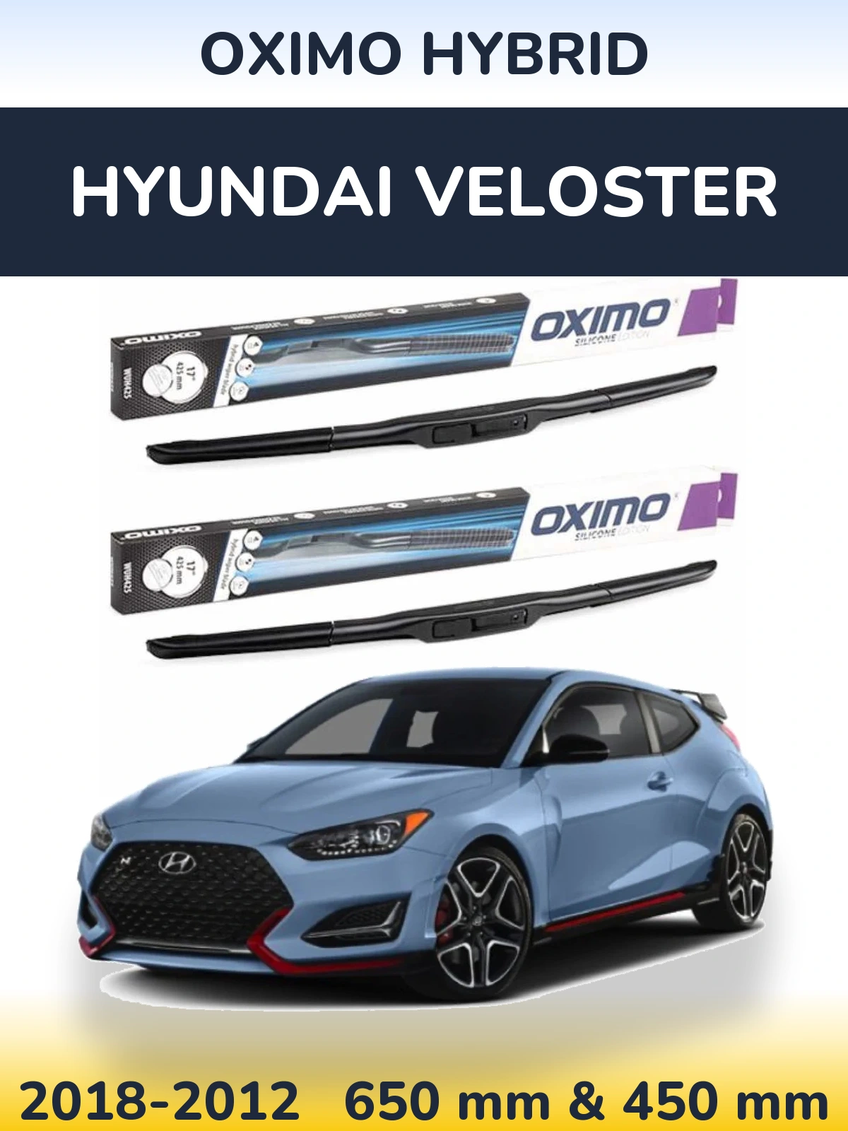 Ștergătoare Oximo Hybrid pentru Hyundai Veloster