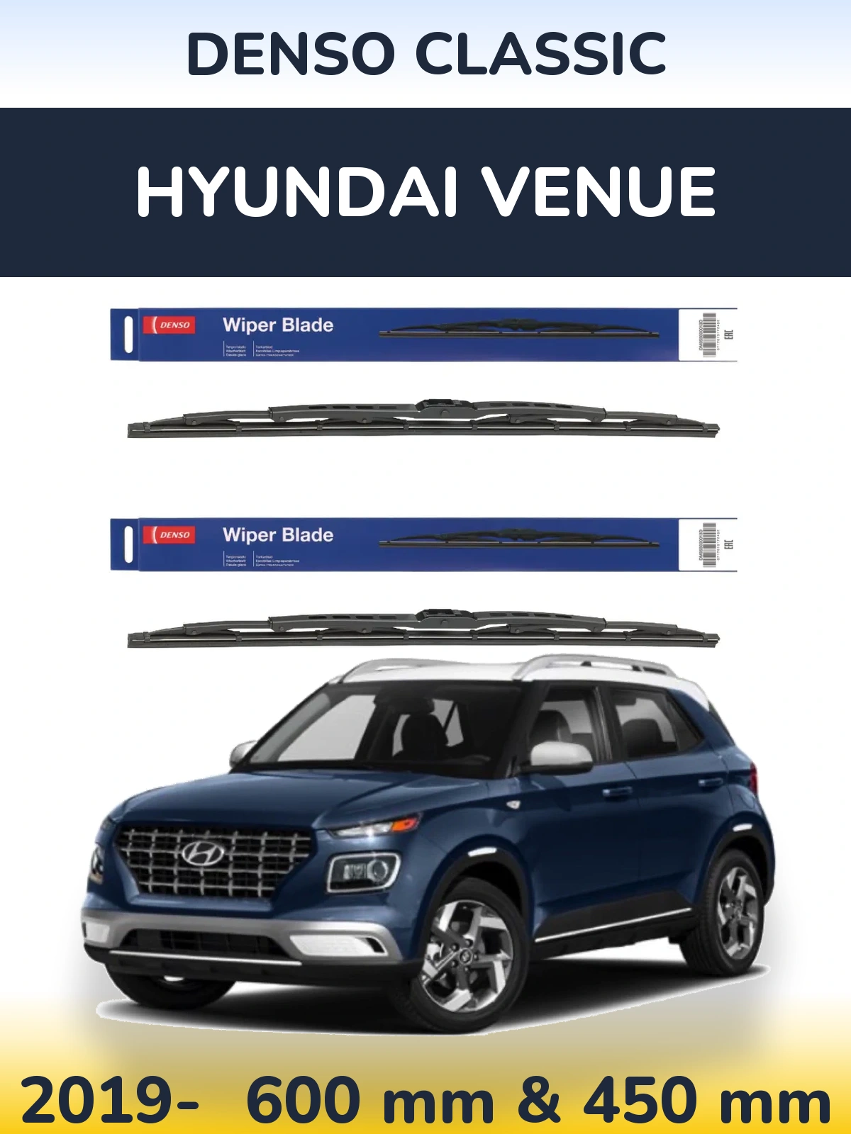 Ștergătoare Denso Classic pentru Hyundai Venue