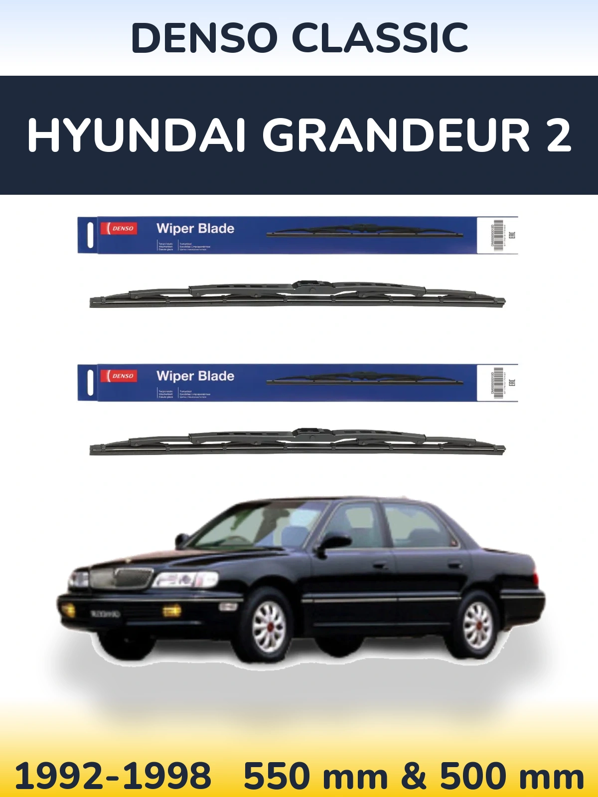 Ștergătoare Denso Classic pentru Hyundai Grandeur 2