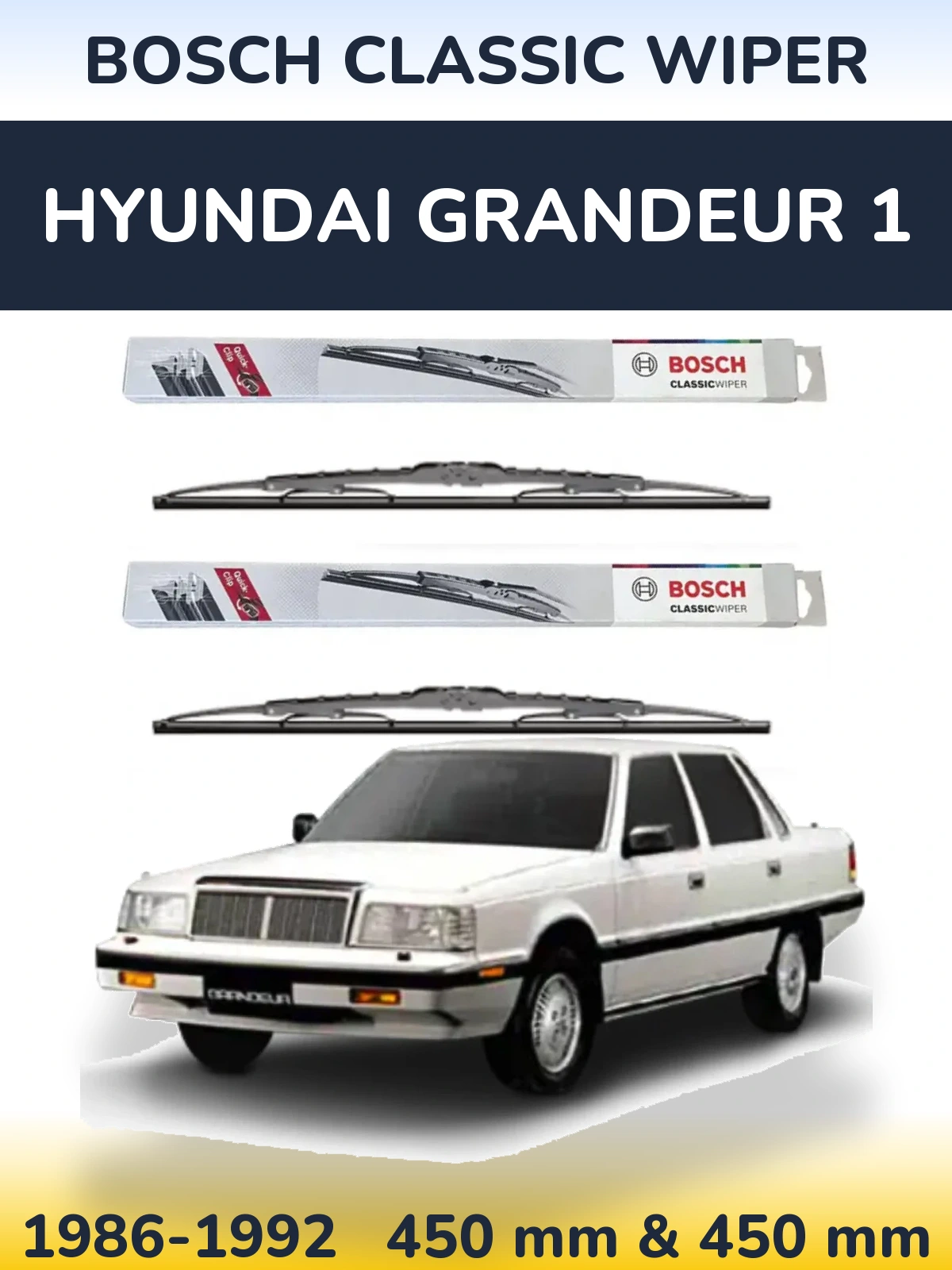 Ștergătoare BOSCH Classic Wiper pentru Hyundai Grandeur 1