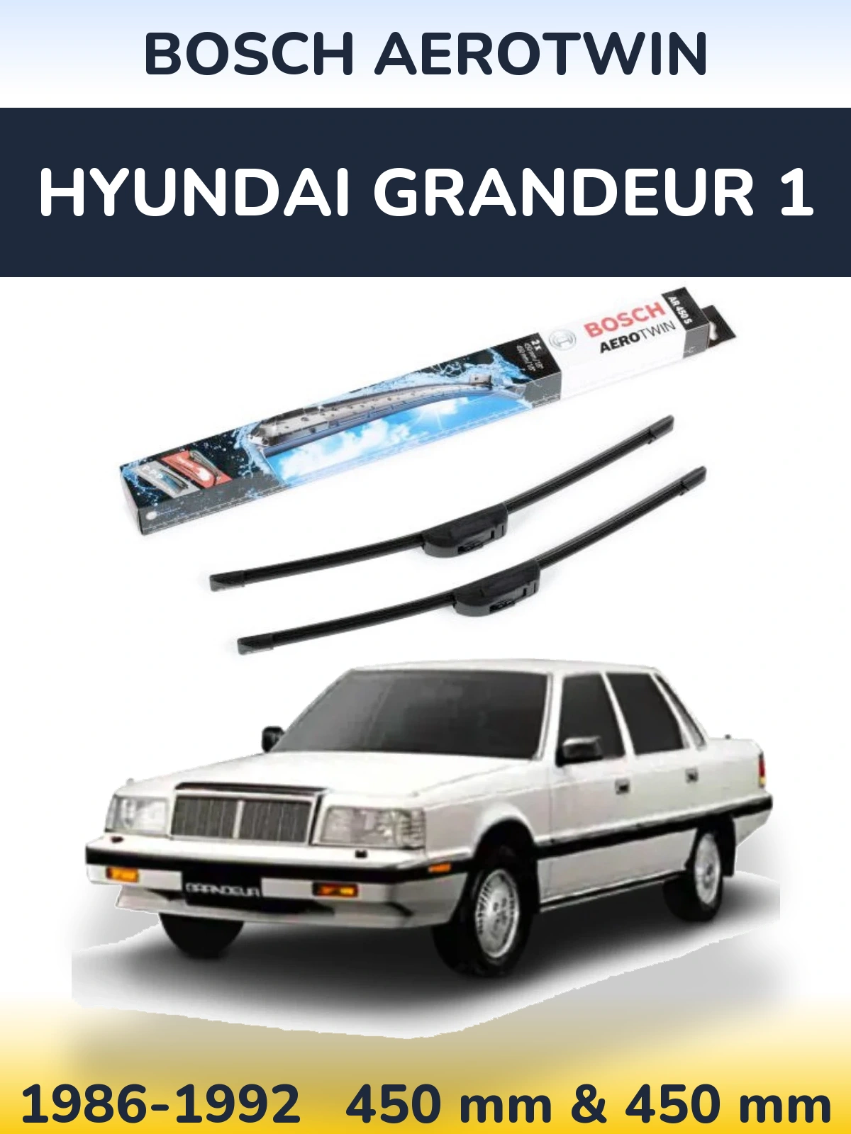 Ștergătoare BOSCH AeroTwin pentru Hyundai Grandeur 1