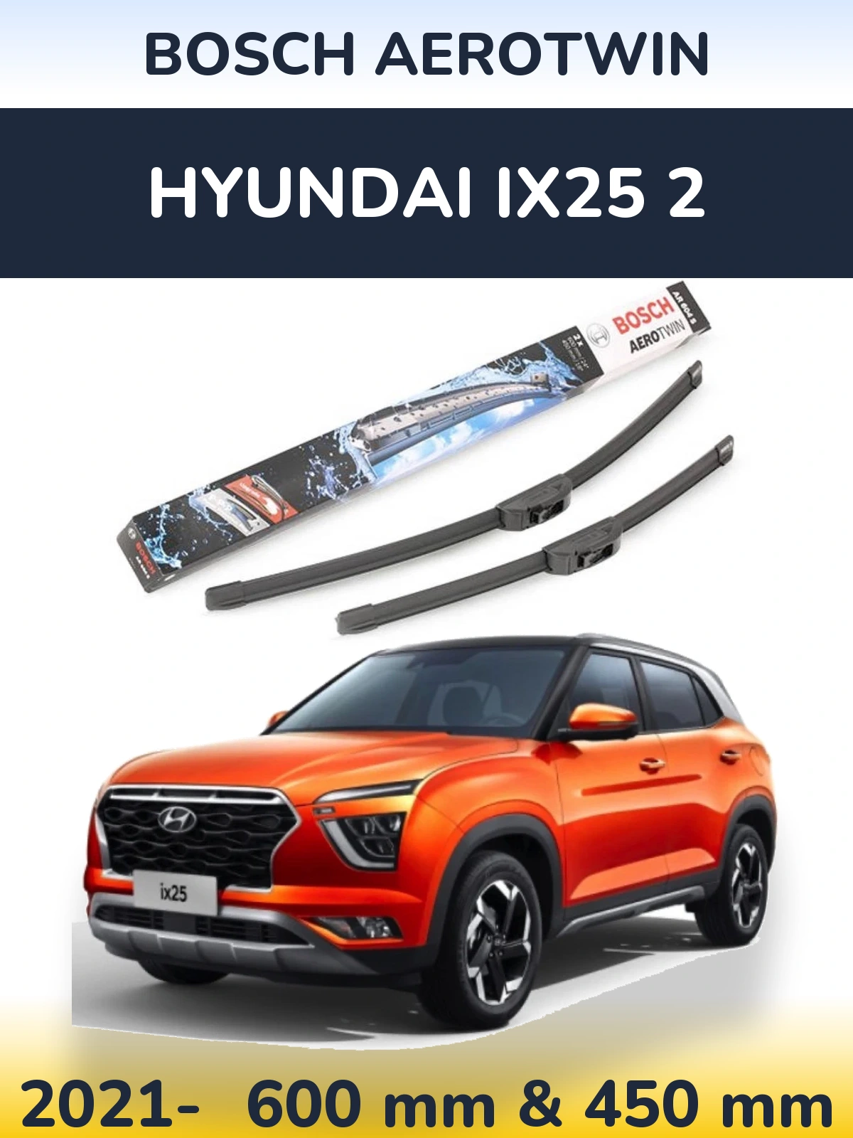 Ștergătoare BOSCH AeroTwin pentru Hyundai ix25 2