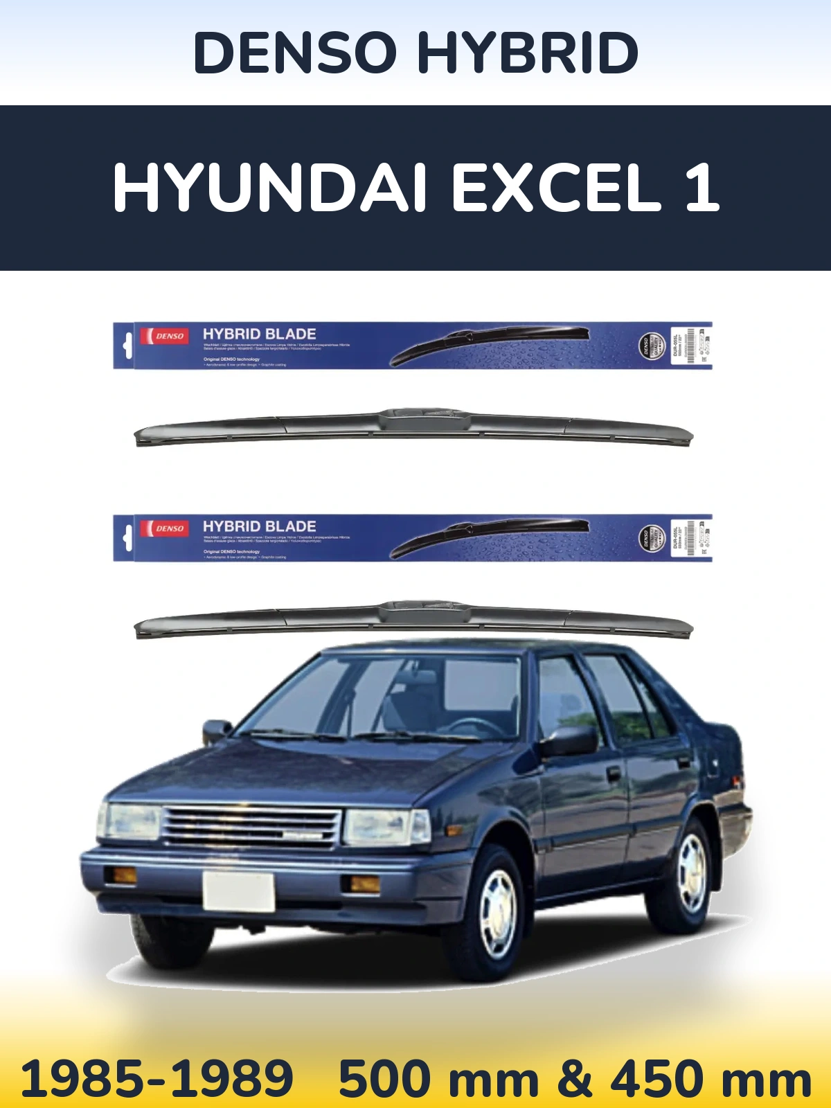 Ștergătoare Denso Hybrid pentru Hyundai Excel 1