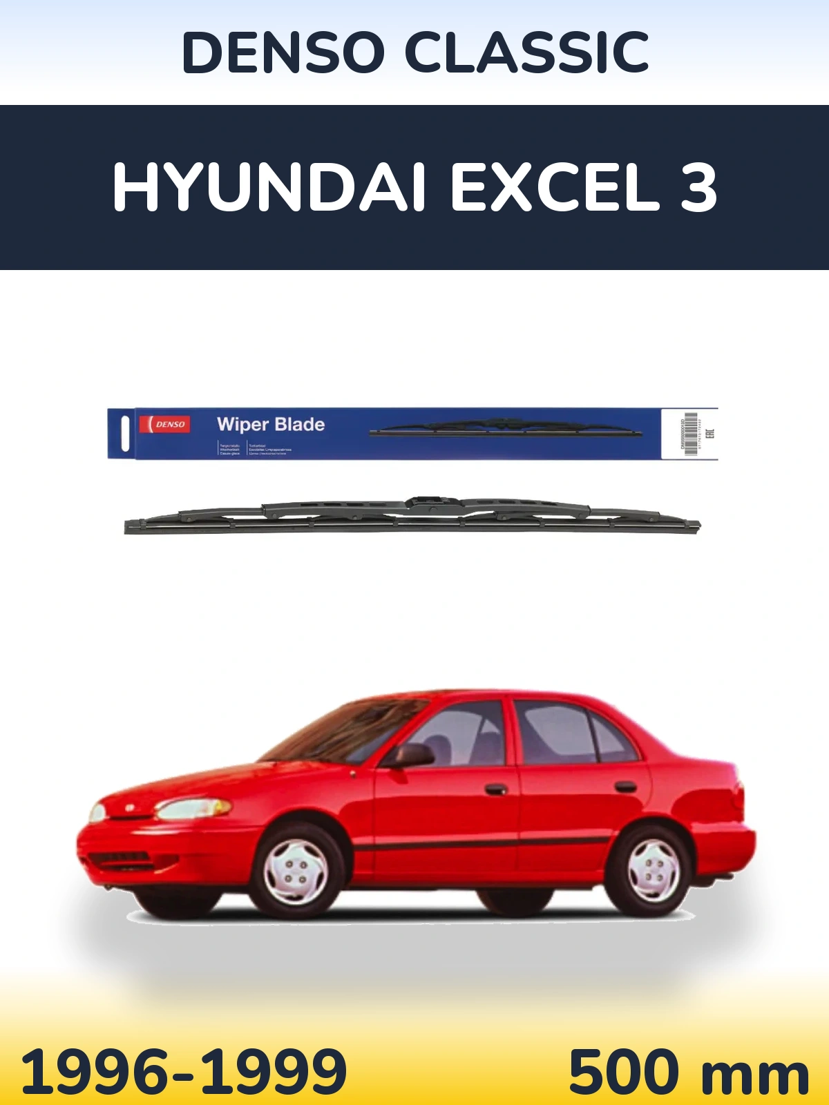 Ștergătoare Denso Classic pentru Hyundai Excel 3
