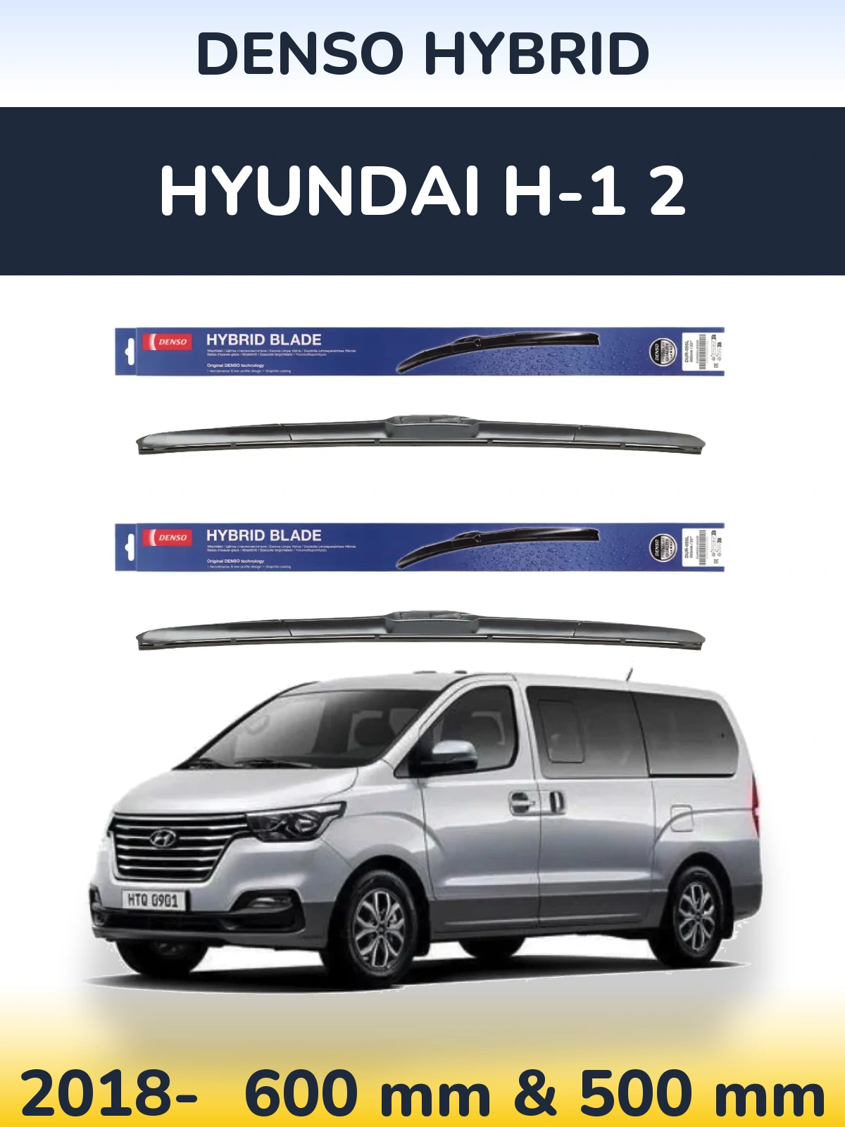 Ștergătoare Denso Hybrid pentru Hyundai H-1 2