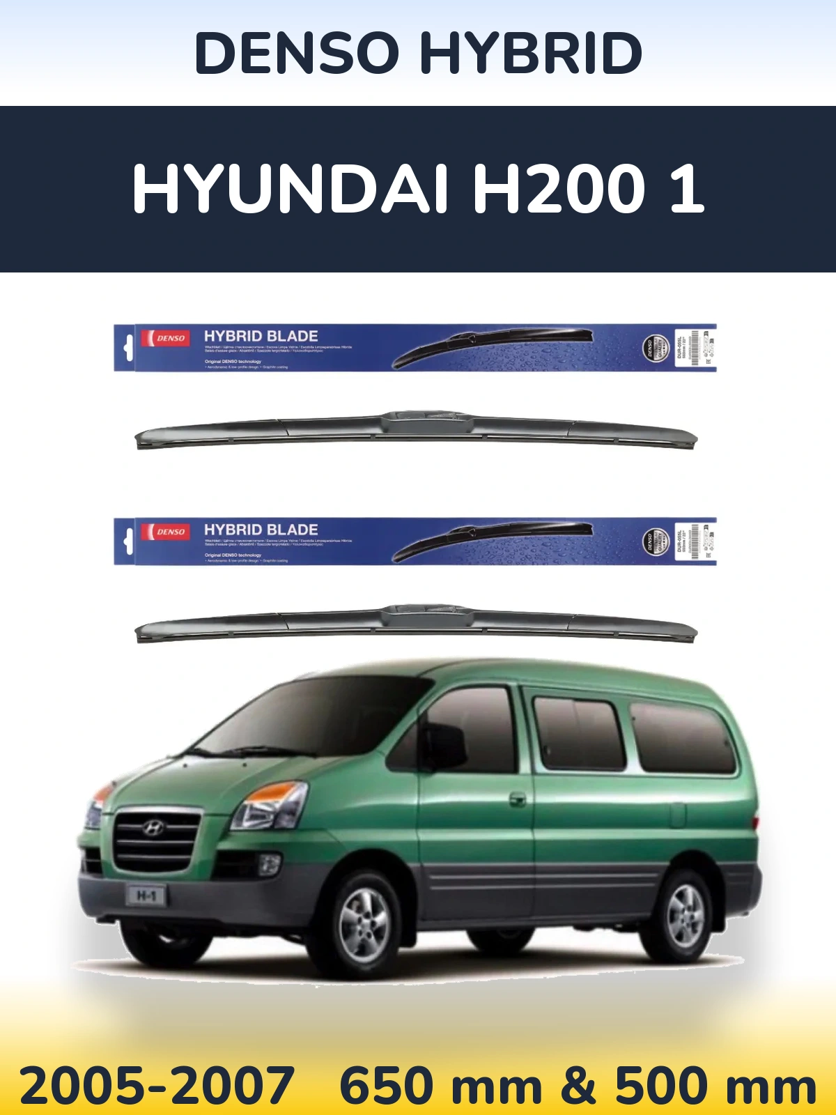 Ștergătoare Denso Hybrid pentru Hyundai H200 1