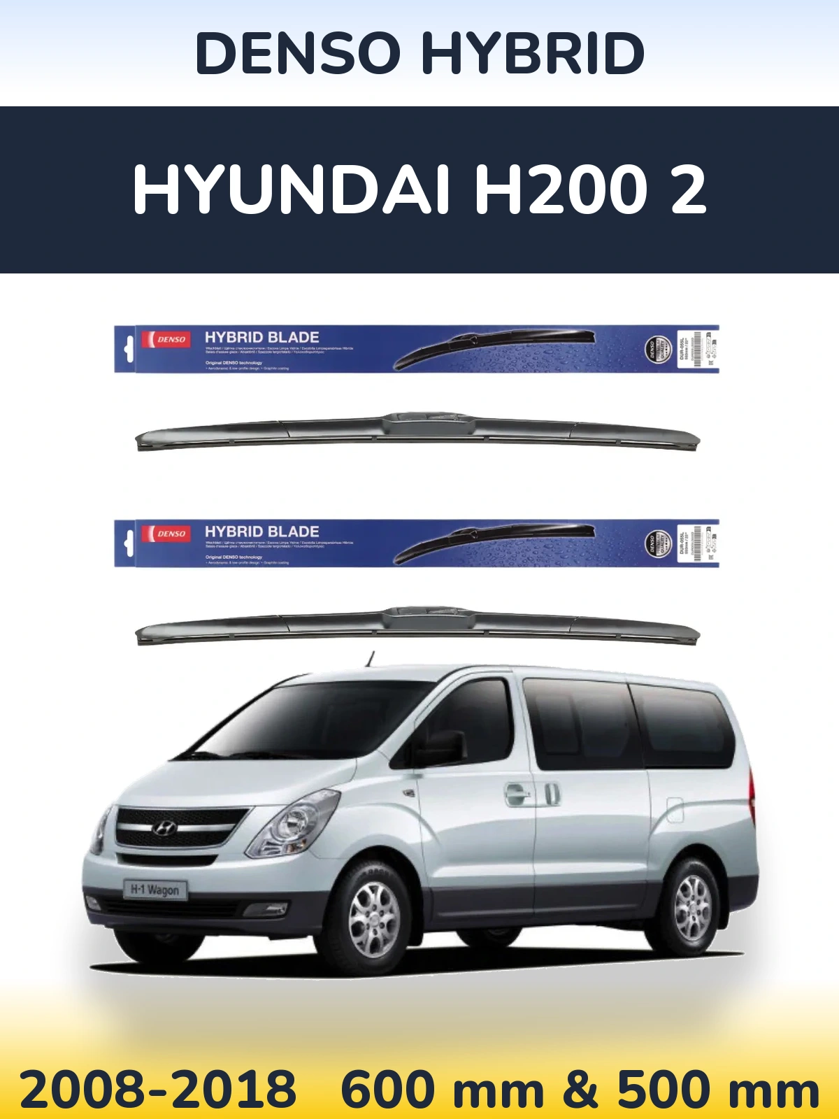 Ștergătoare Denso Hybrid pentru Hyundai H200 2