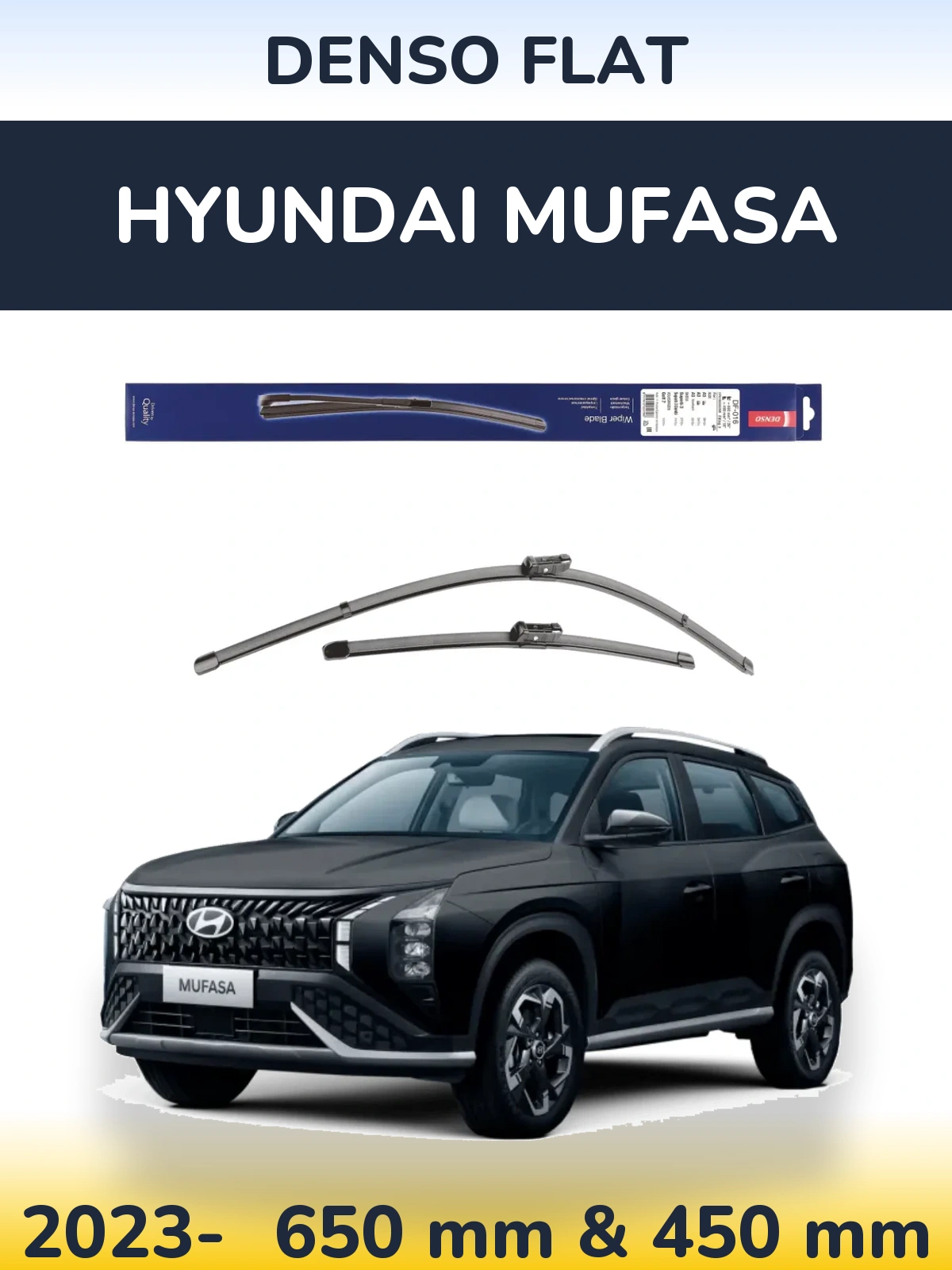 Ștergătoare Denso Flat pentru Hyundai Mufasa