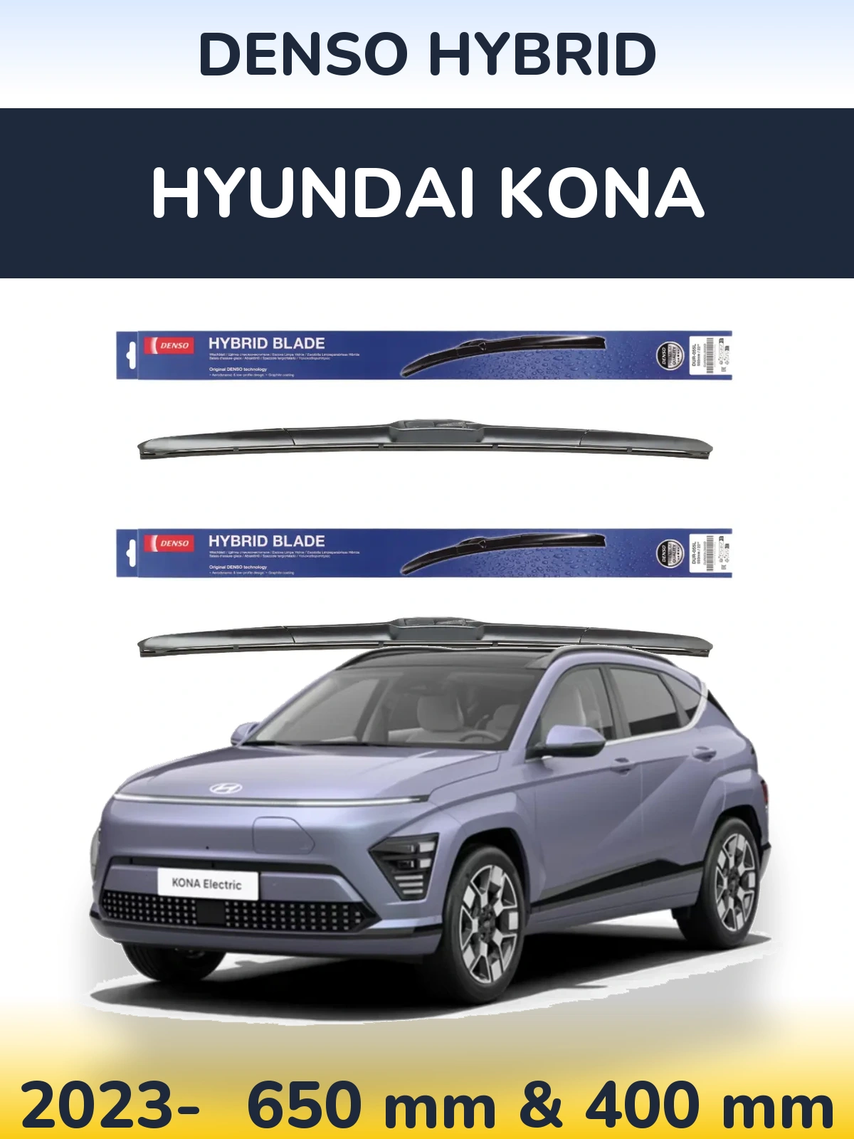 Ștergătoare Denso Hybrid pentru Hyundai Kona