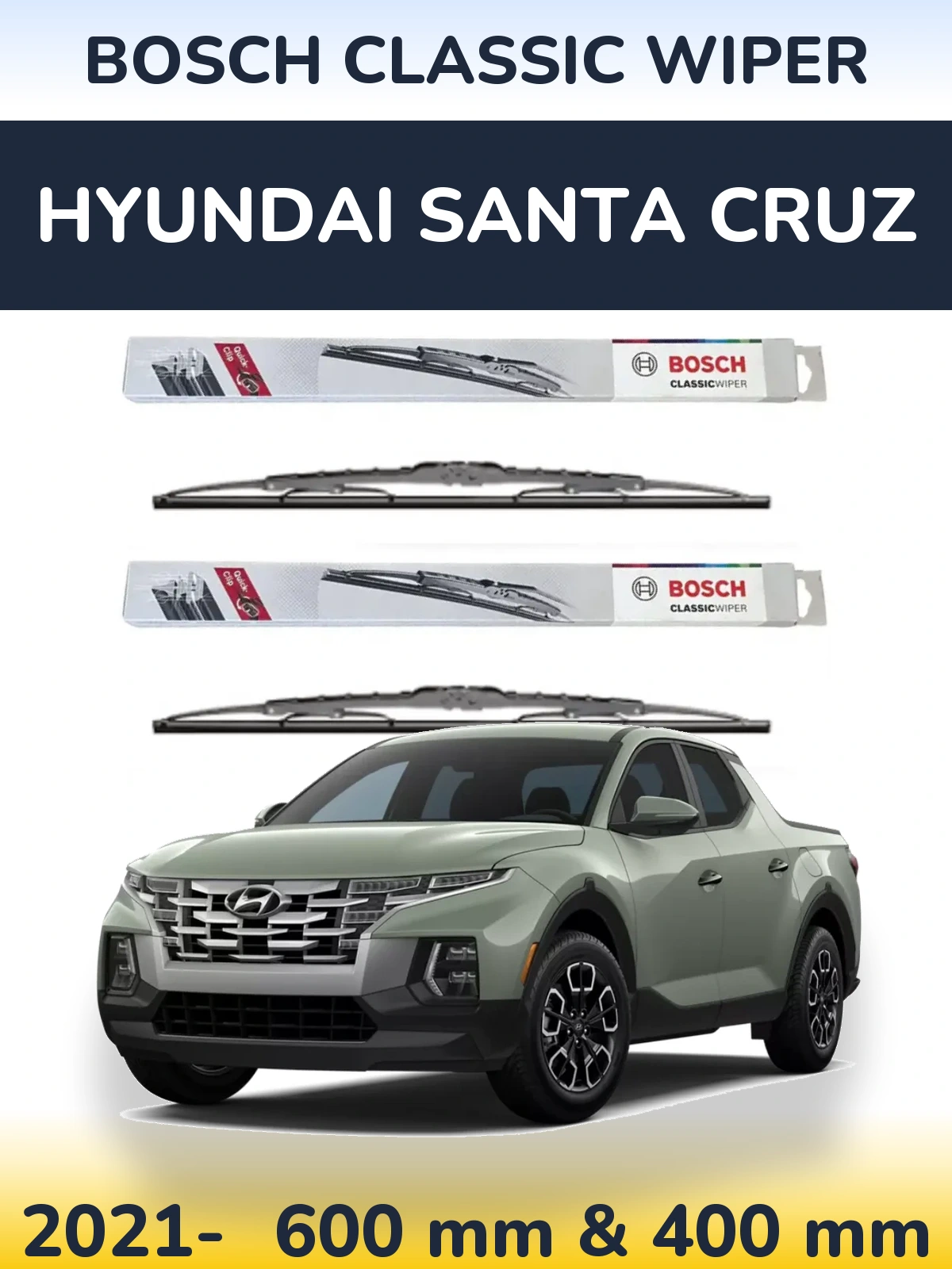 Ștergătoare BOSCH Classic Wiper pentru Hyundai Santa Cruz