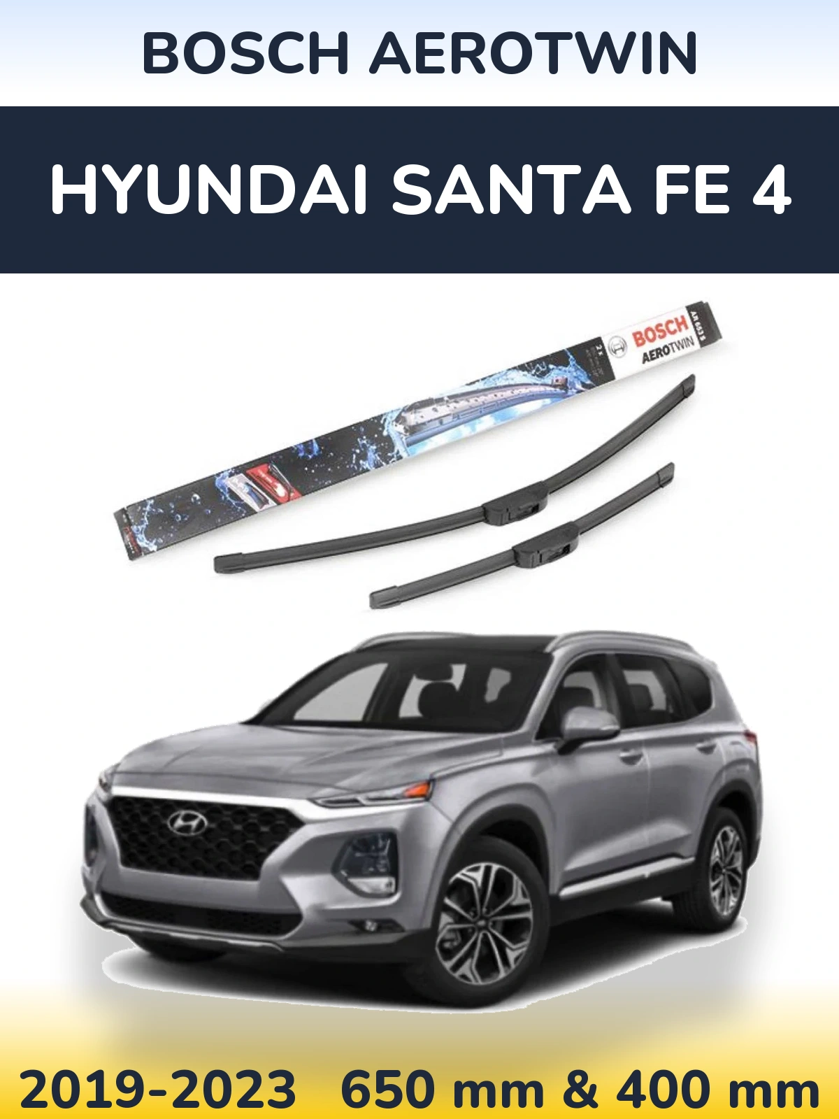 Ștergătoare BOSCH AeroTwin pentru Hyundai Santa Fe 4