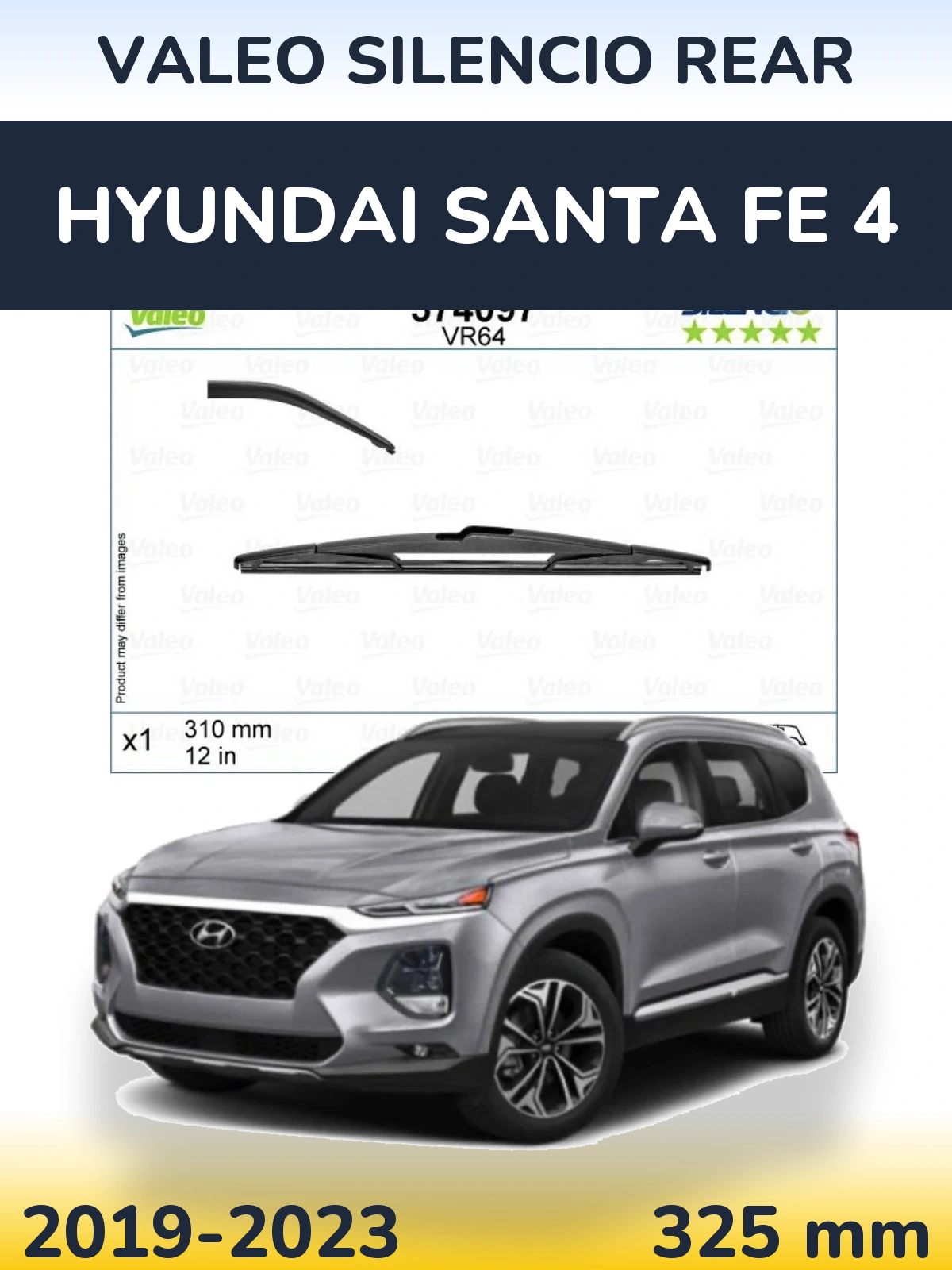 Ștergătoare Valeo Silencio Rear pentru Hyundai Santa Fe 4