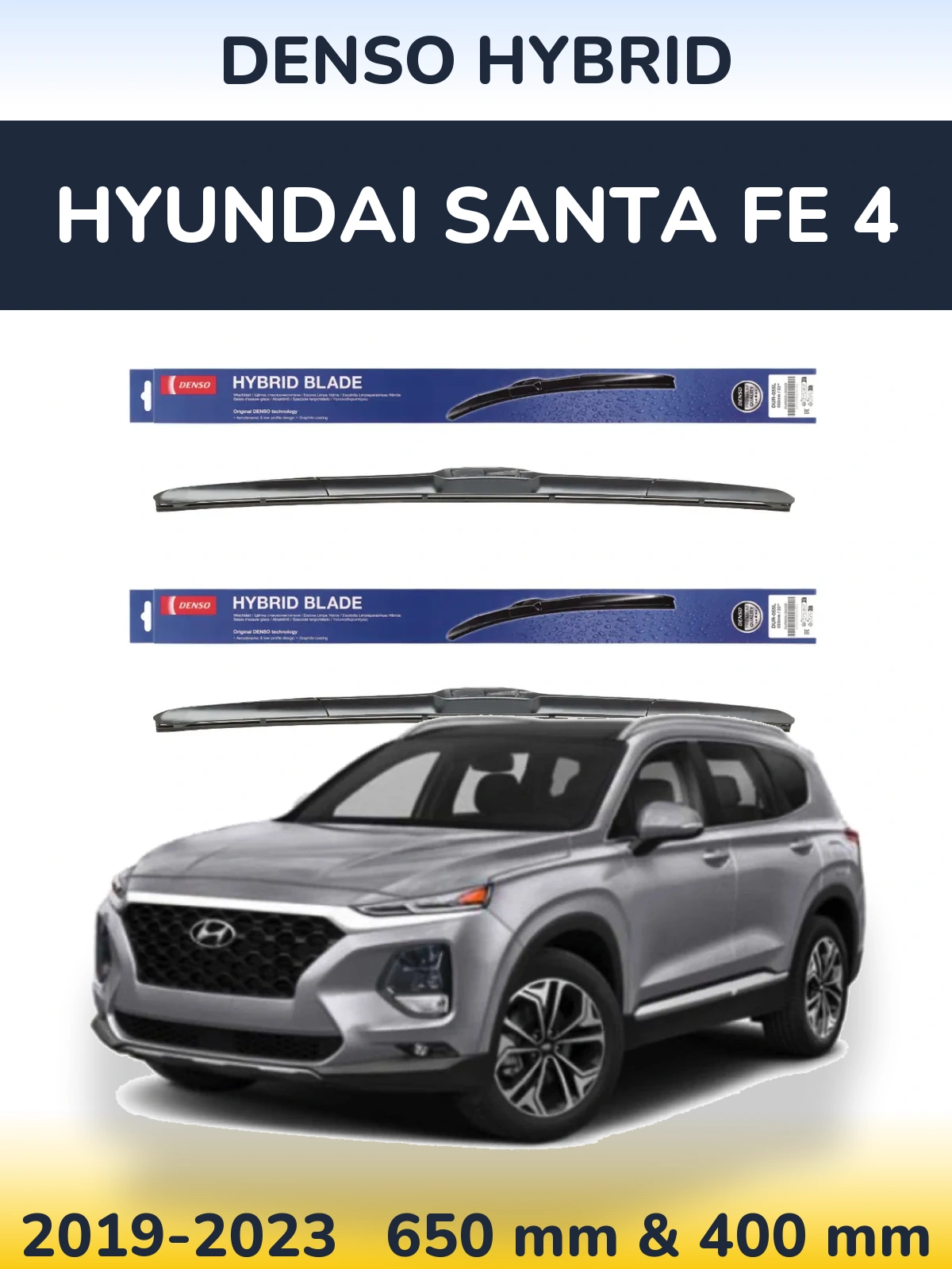 Ștergătoare Denso Hybrid pentru Hyundai Santa Fe 4