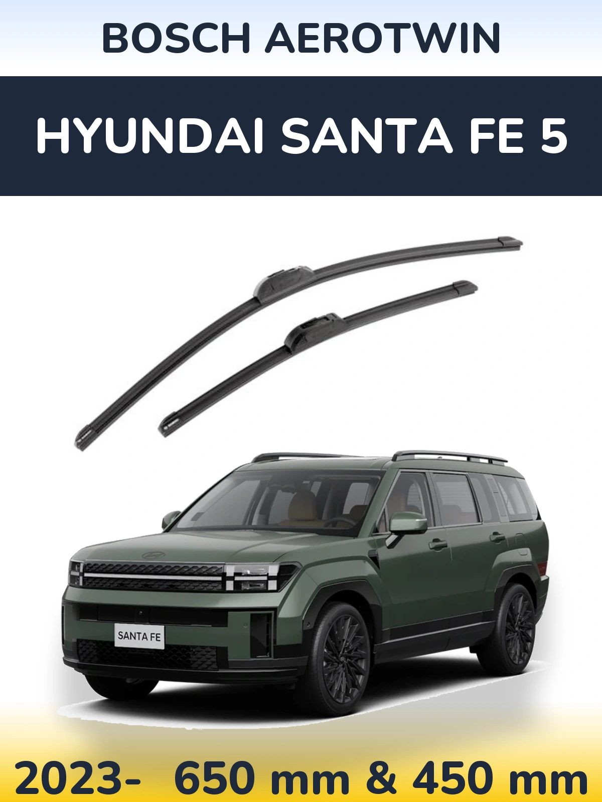 Ștergătoare BOSCH AeroTwin pentru Hyundai Santa Fe 5