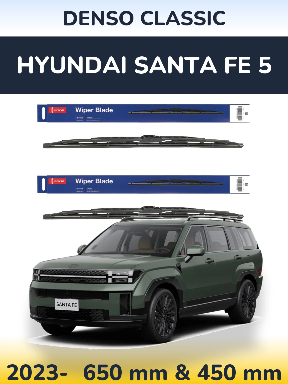 Ștergătoare Denso Classic pentru Hyundai Santa Fe 5