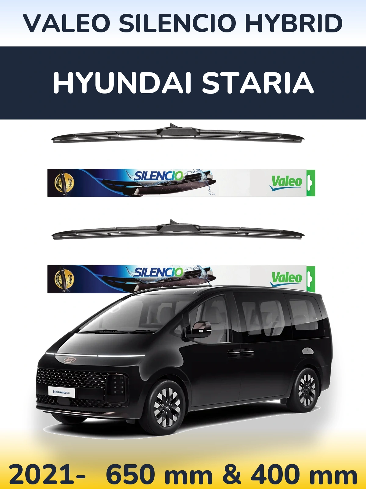 Ștergătoare Valeo Silencio Hybrid pentru Hyundai Staria