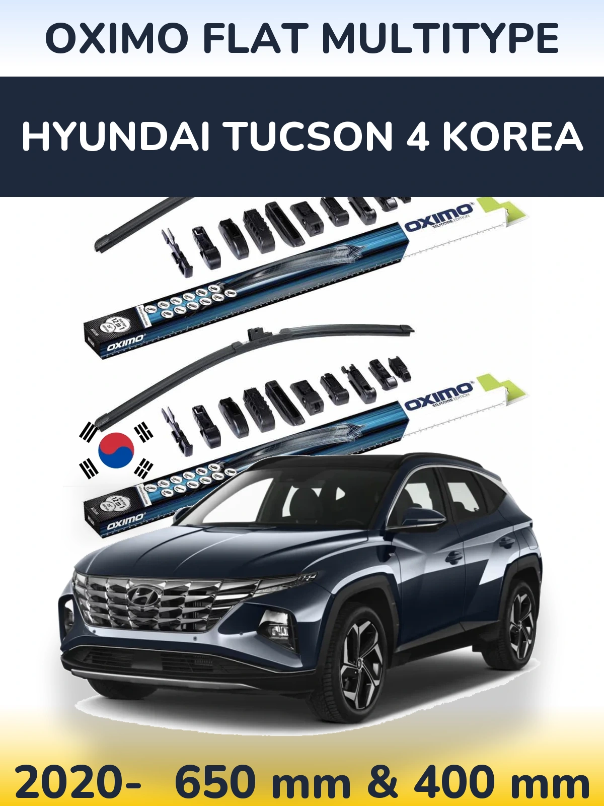 Ștergătoare Oximo Flat MultiTipe pentru Hyundai Tucson 4 Korea