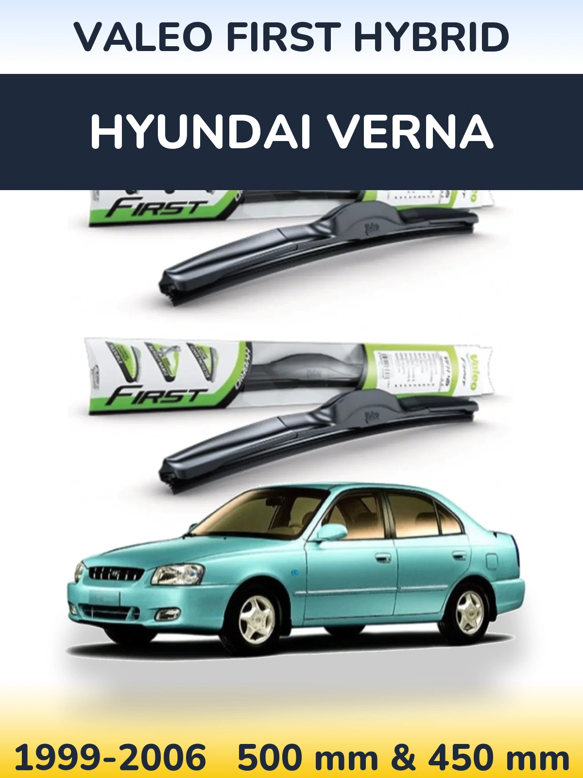 Ștergătoare Valeo First Hybrid pentru Hyundai Verna