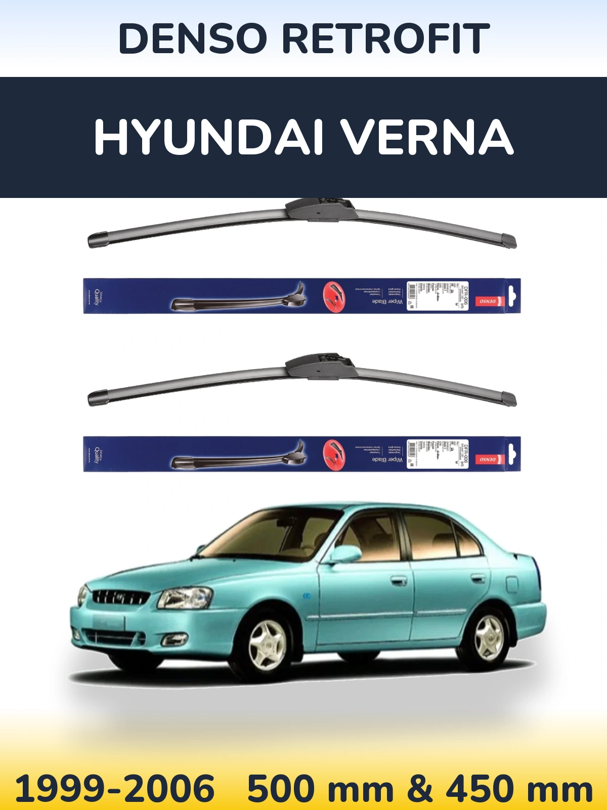 Ștergătoare Denso Retrofit pentru Hyundai Verna