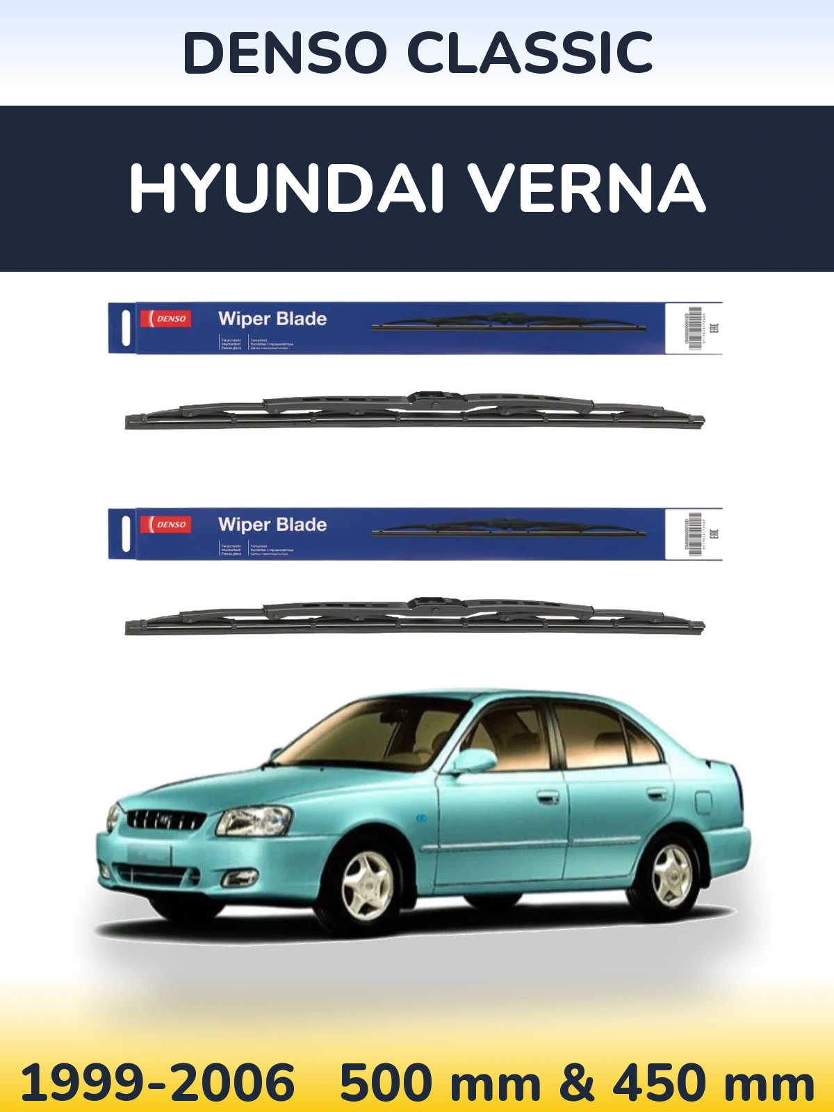 Ștergătoare Denso Classic pentru Hyundai Verna