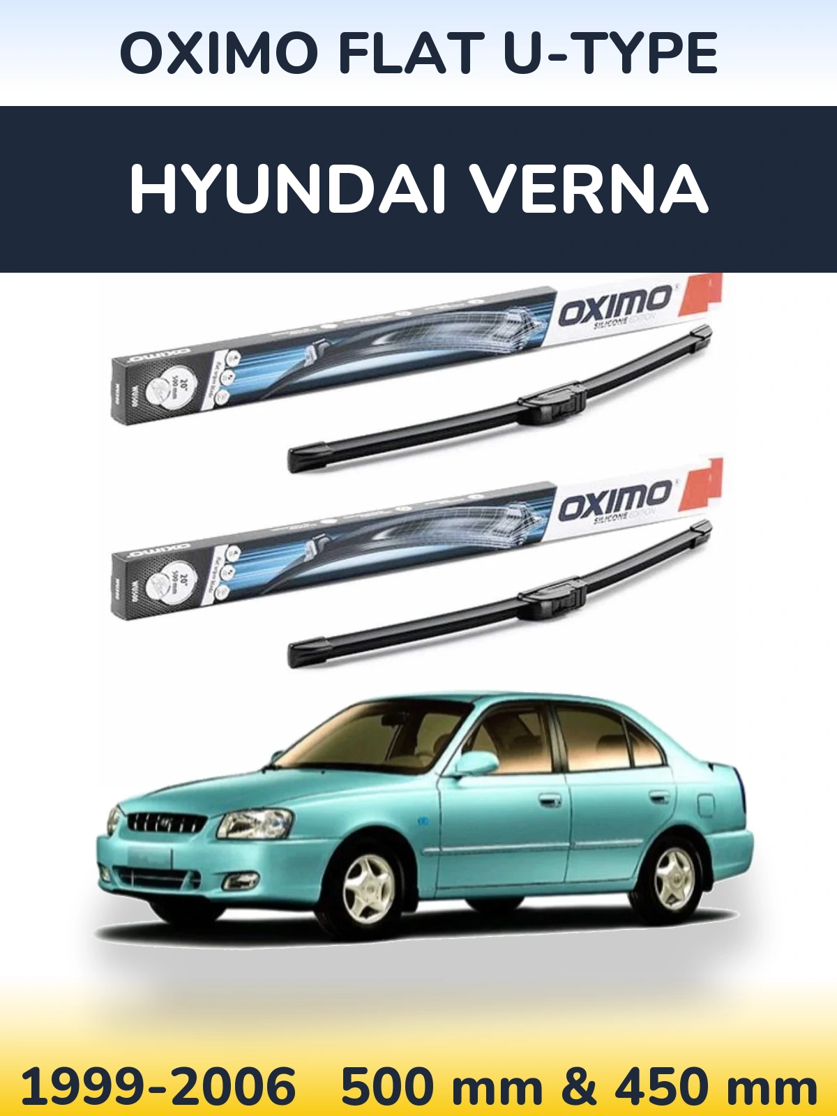 Ștergătoare Oximo Flat U-type pentru Hyundai Verna