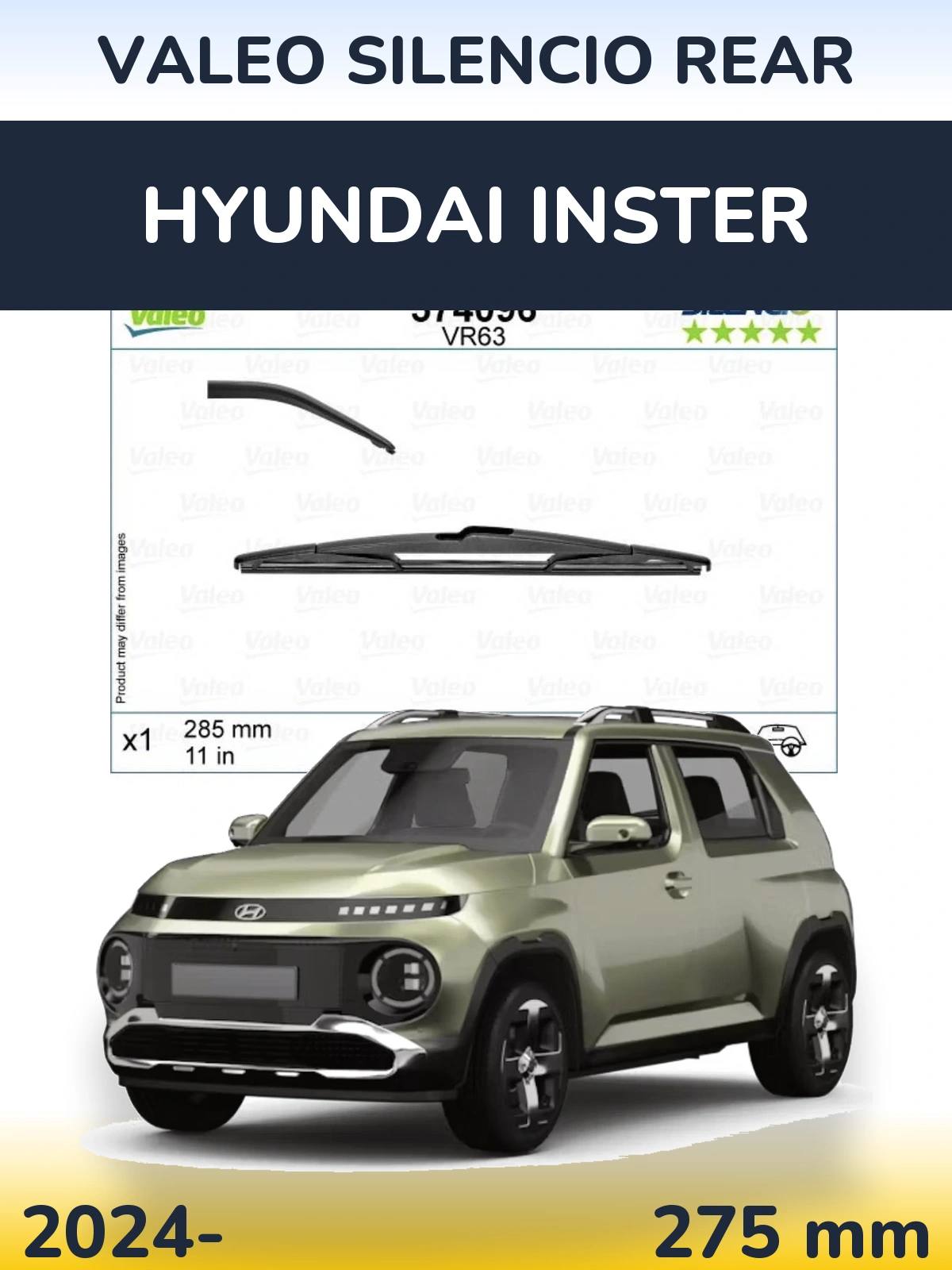 Ștergătoare Valeo Silencio Rear pentru Hyundai Inster