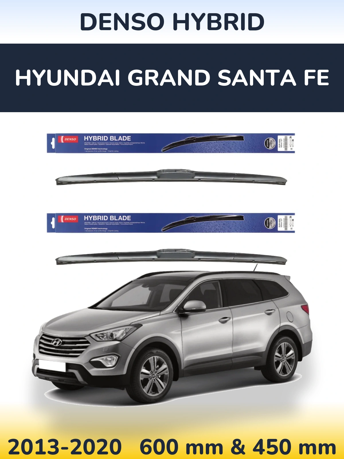 Ștergătoare Denso Hybrid pentru Hyundai Grand Santa Fe