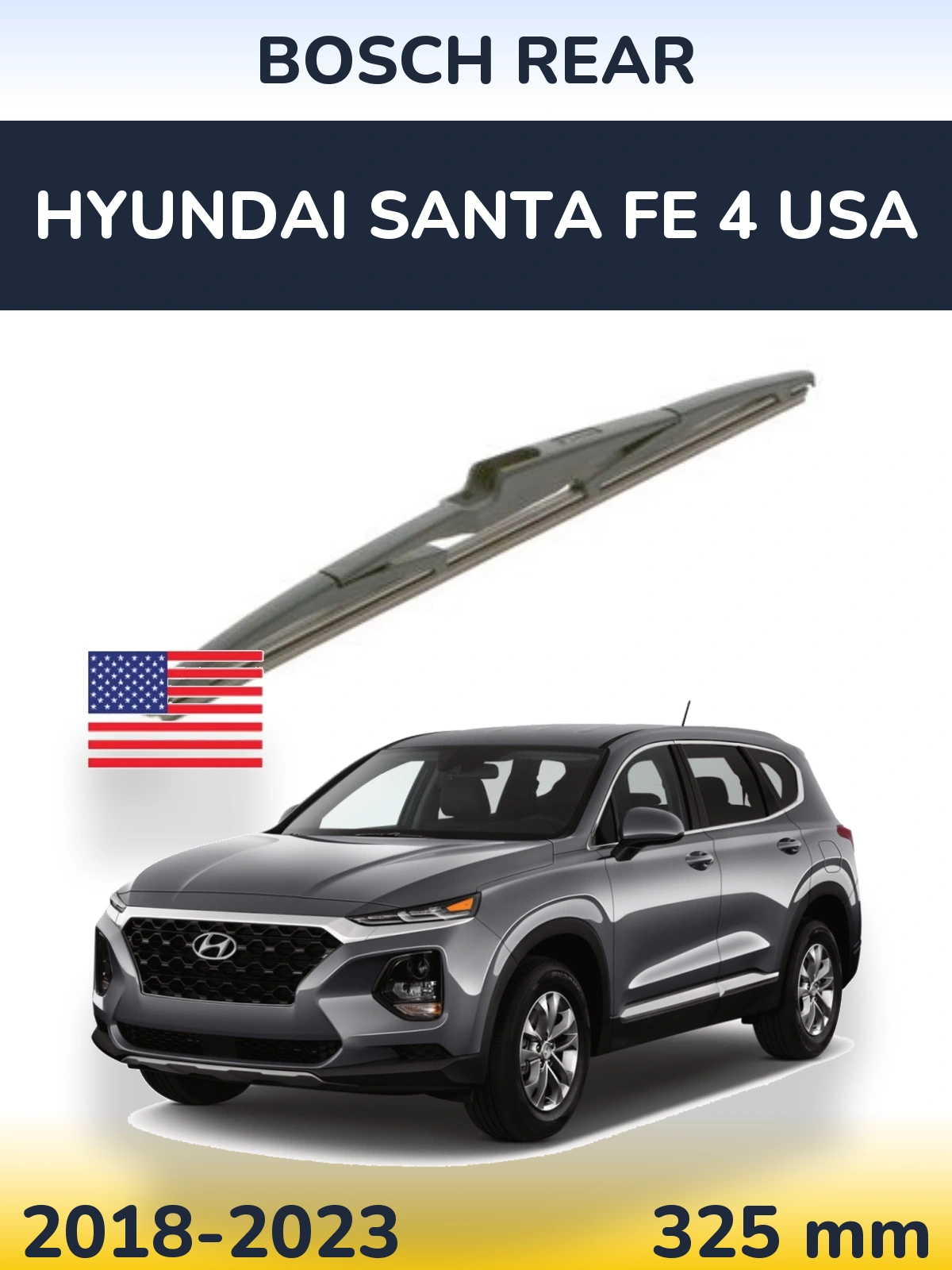 Ștergătoare BOSCH Rear pentru Hyundai Santa Fe 4 USA